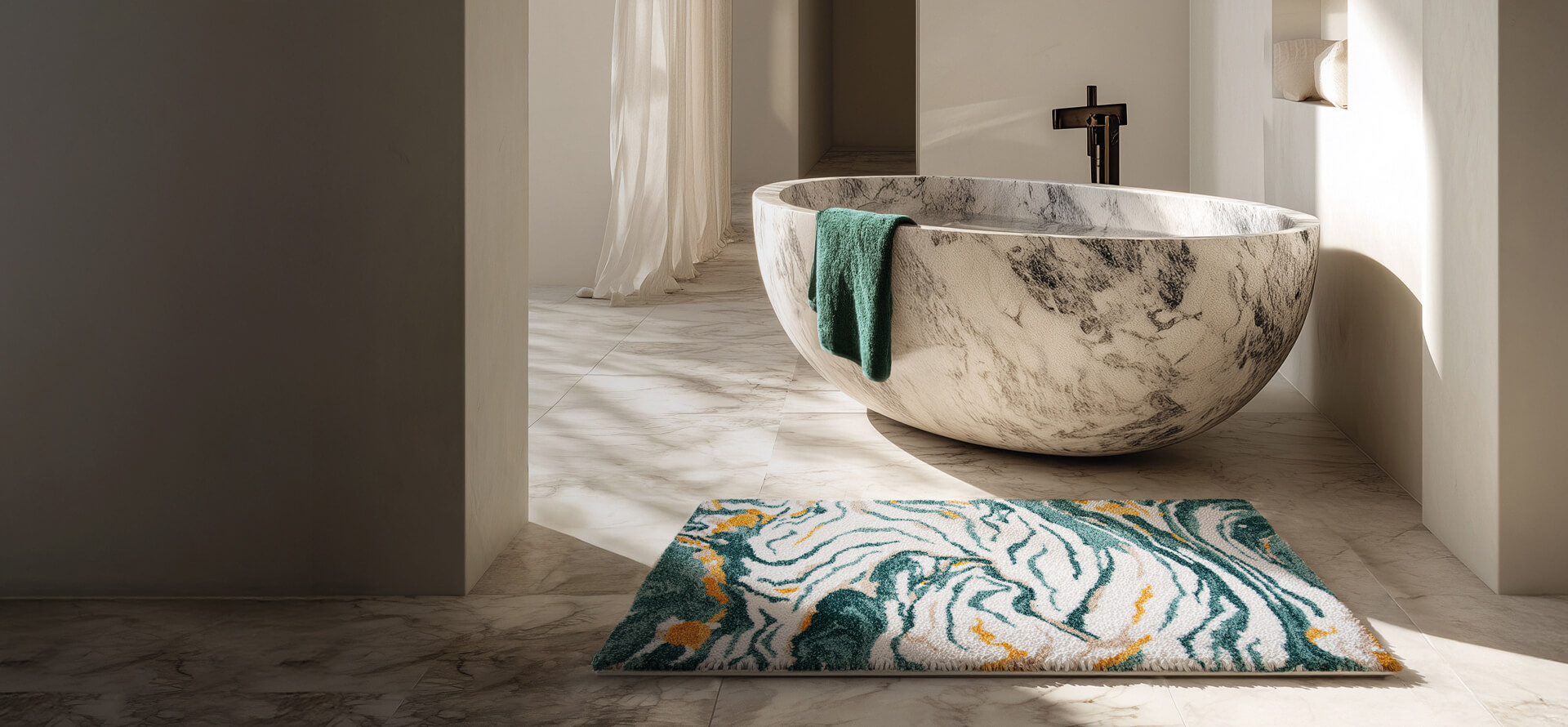 Designer Rugs & Towels Coordination