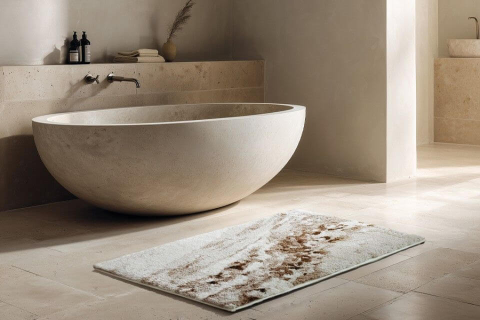 Use to bath rugs & mats