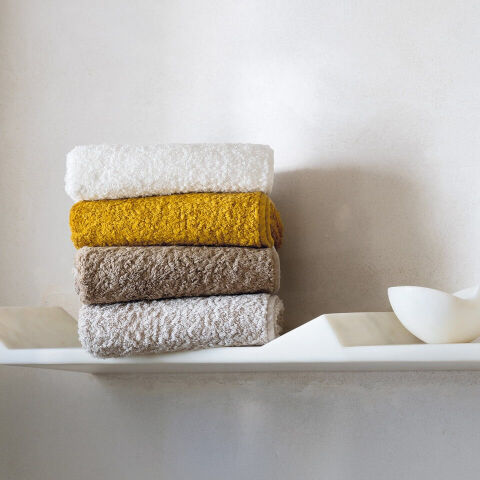 Graccioza Continental Bath Linens - Gold - Gold / Wash Cloth (12 x 12)