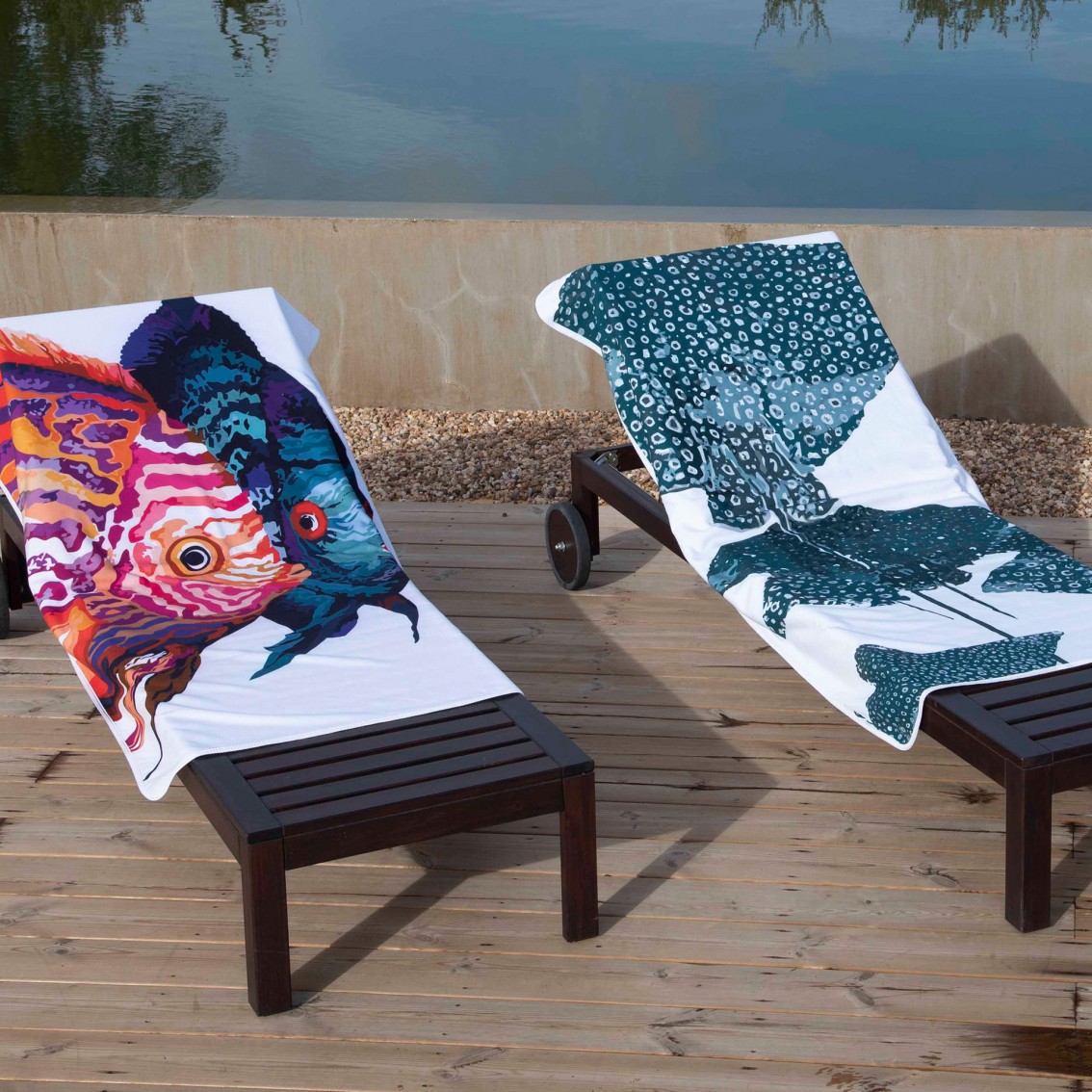 STING RAY BEACH TOWELS