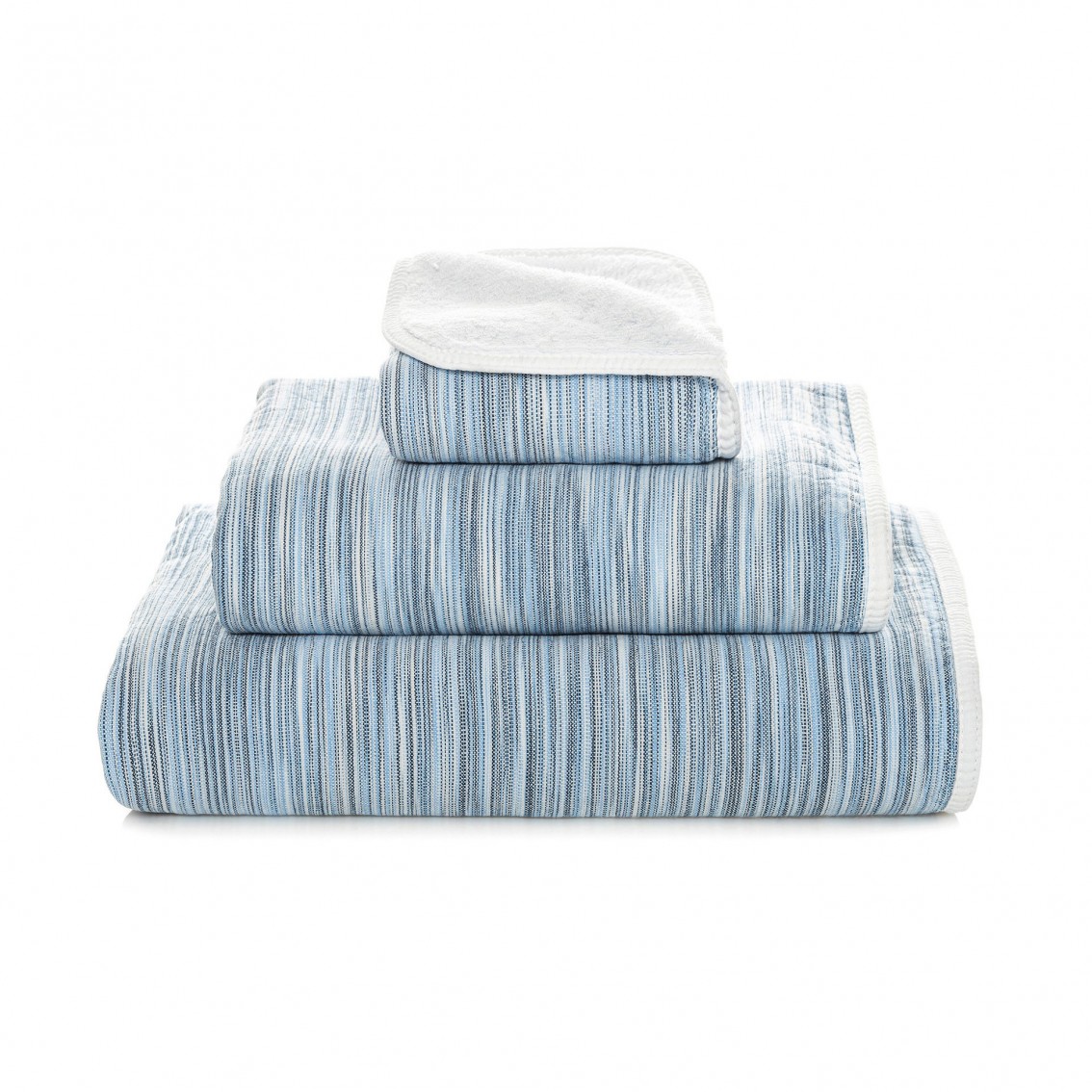 Graccioza Long Double Loop Luxury Bath Towels (White)