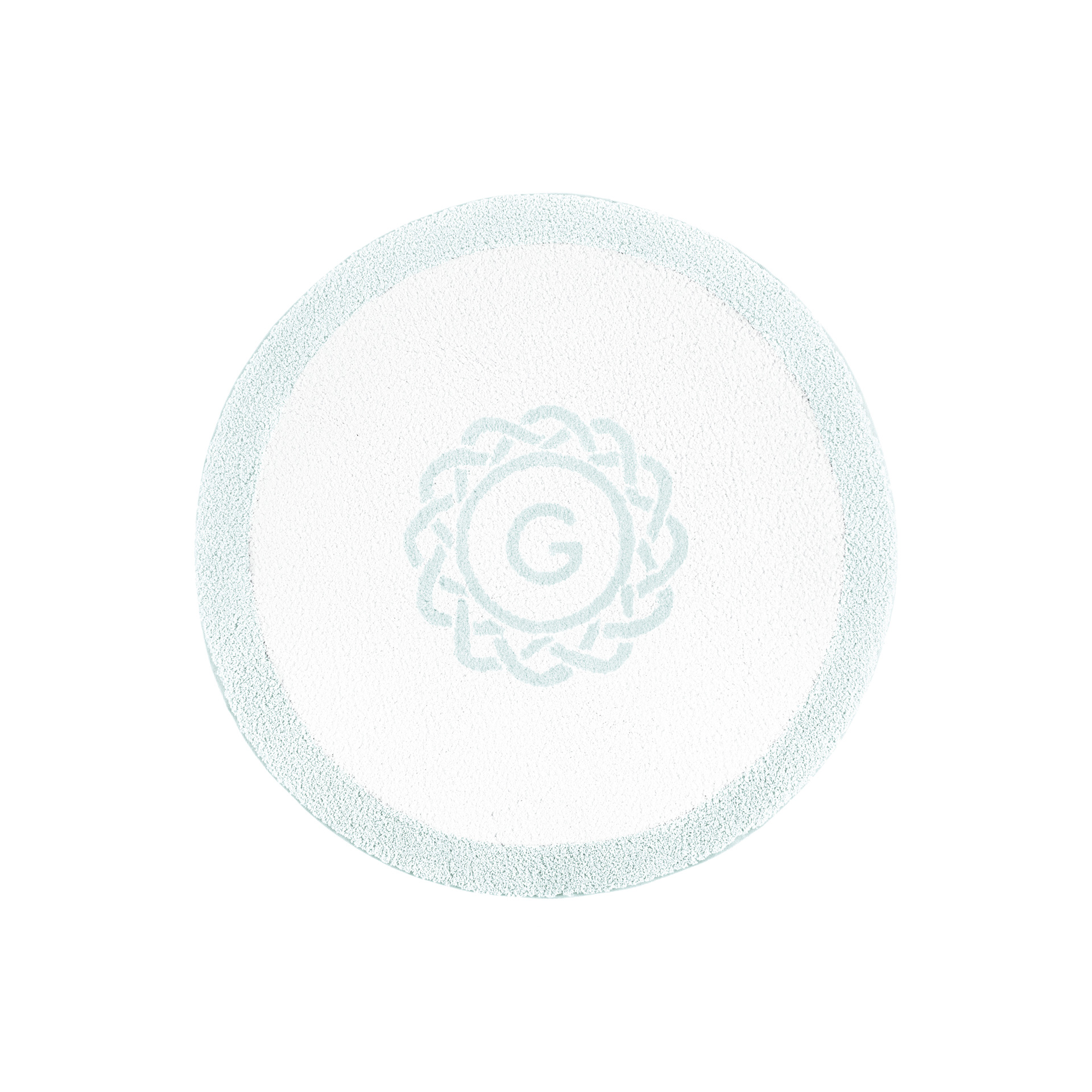 EGOIST BORDER MONOGRAM BATH RUG