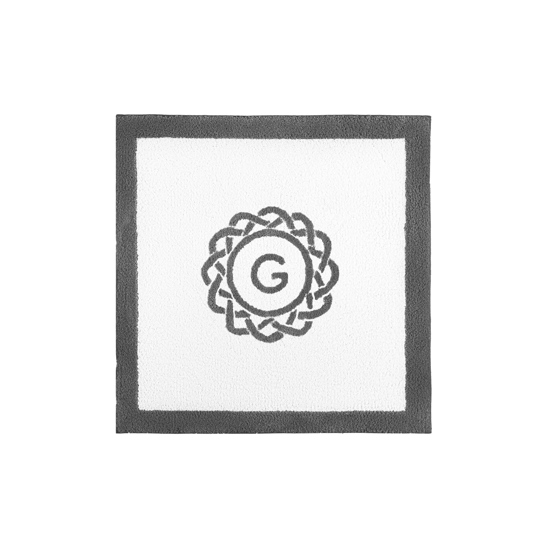 EGOIST BORDER MONOGRAM BATH RUG