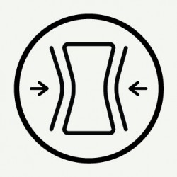 With an elastic for an adjustable and comfortable fit