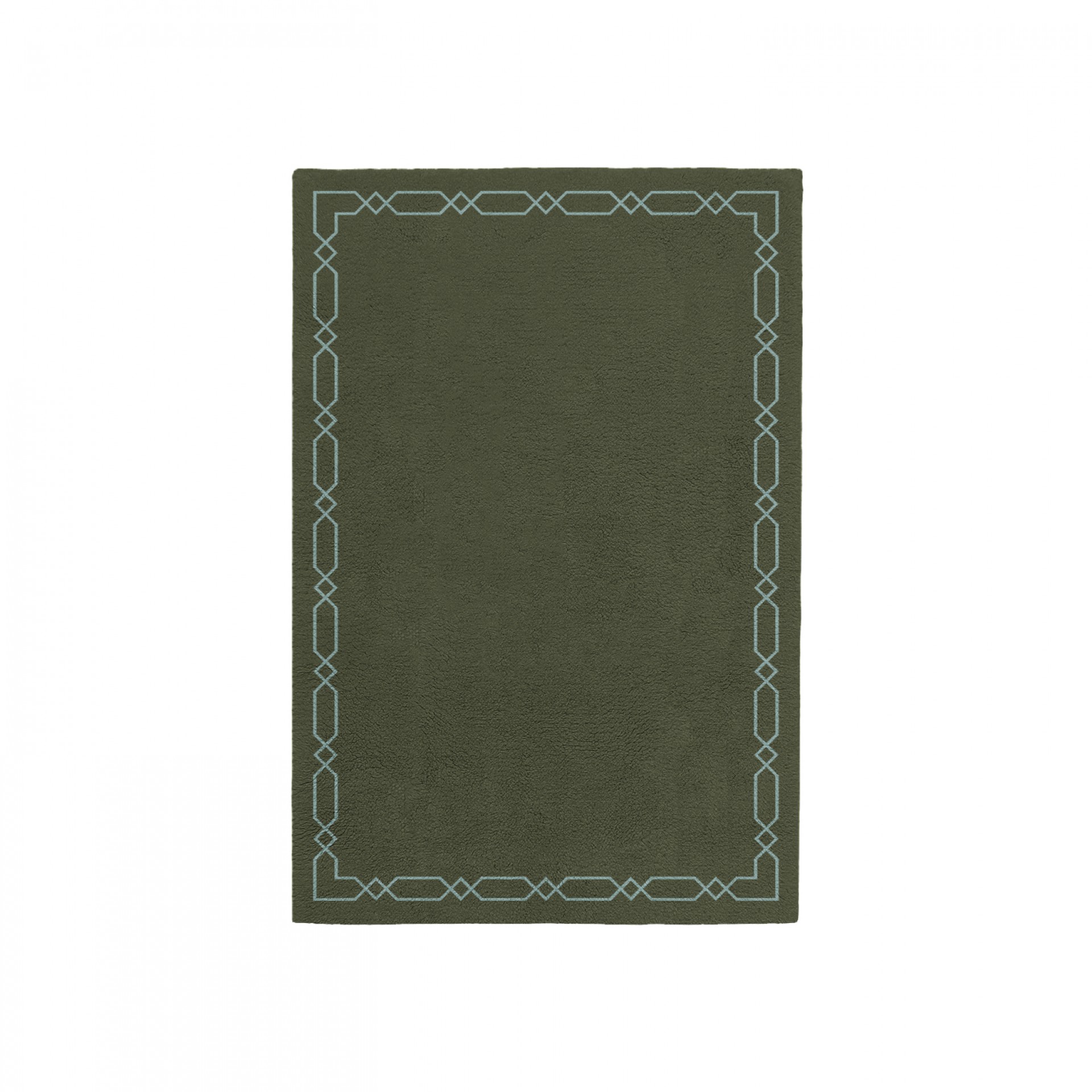DIAMOND EARTH GREEN AREA RUG