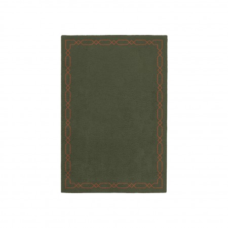 DIAMOND EARTH GREEN AREA RUG