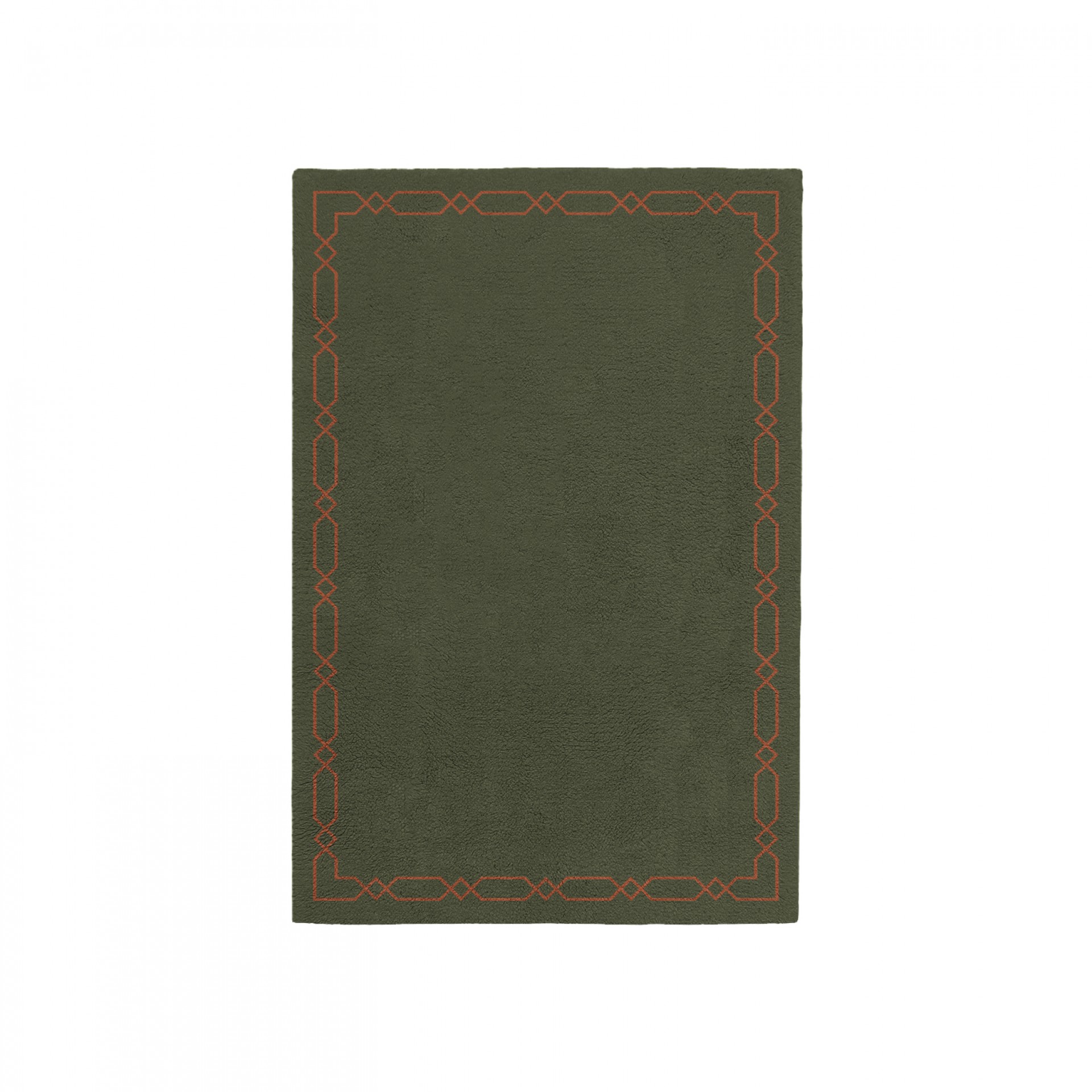 DIAMOND EARTH GREEN AREA RUG