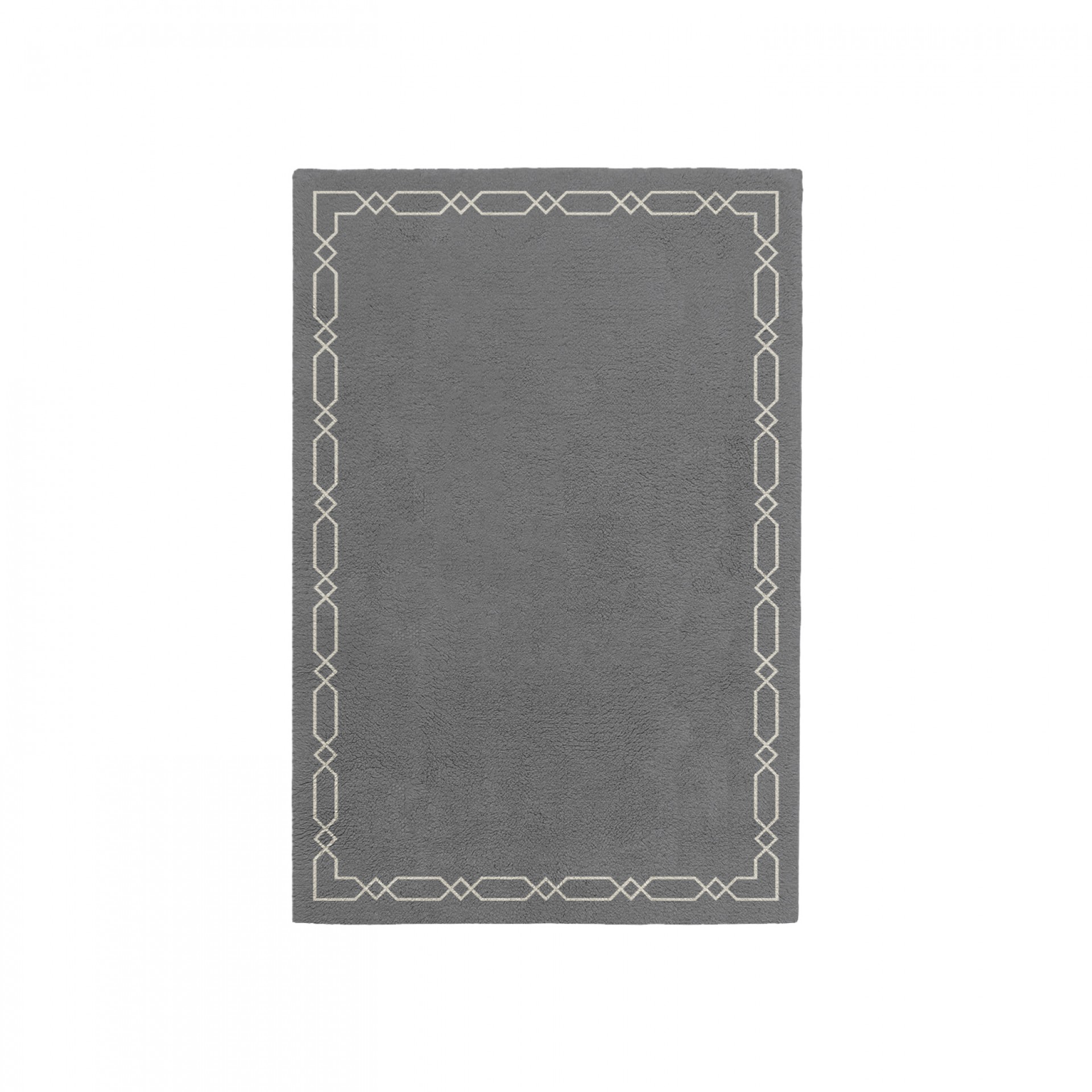 DIAMOND CHARCOAL GRAY AREA RUG