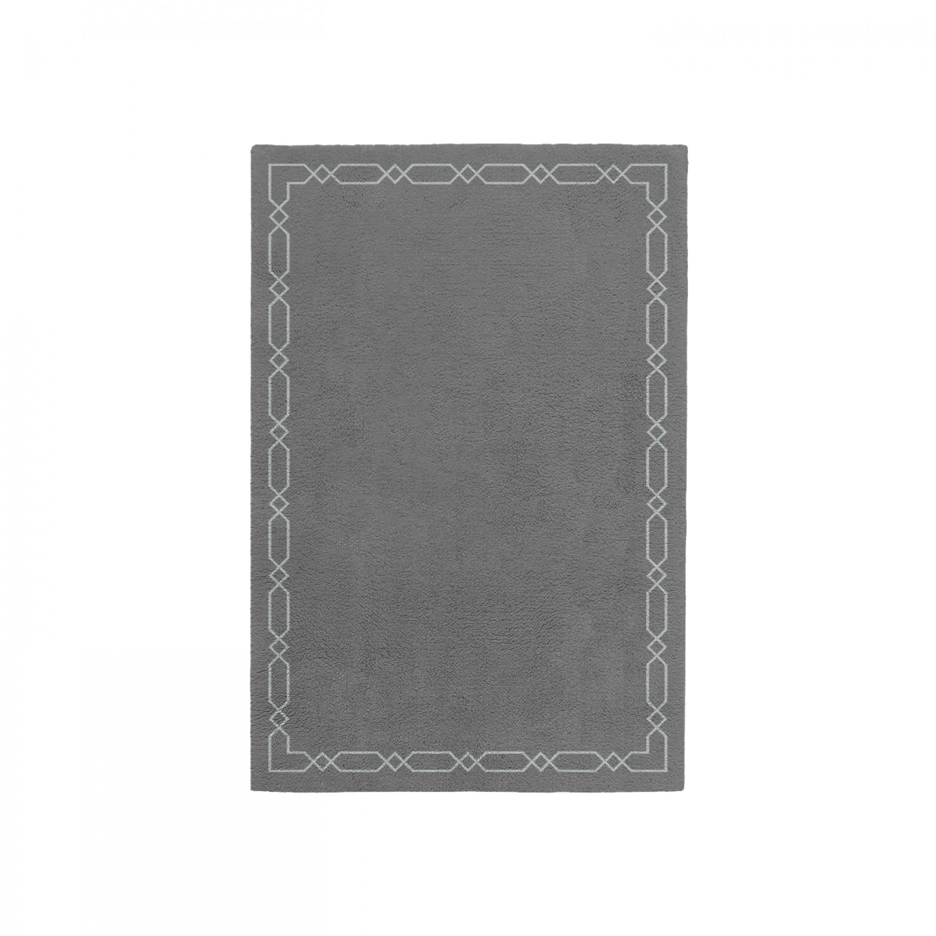 DIAMOND CHARCOAL GRAY AREA RUG