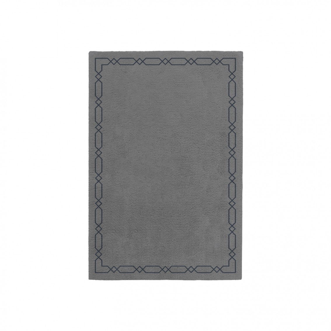 DIAMOND CHARCOAL GRAY AREA RUG