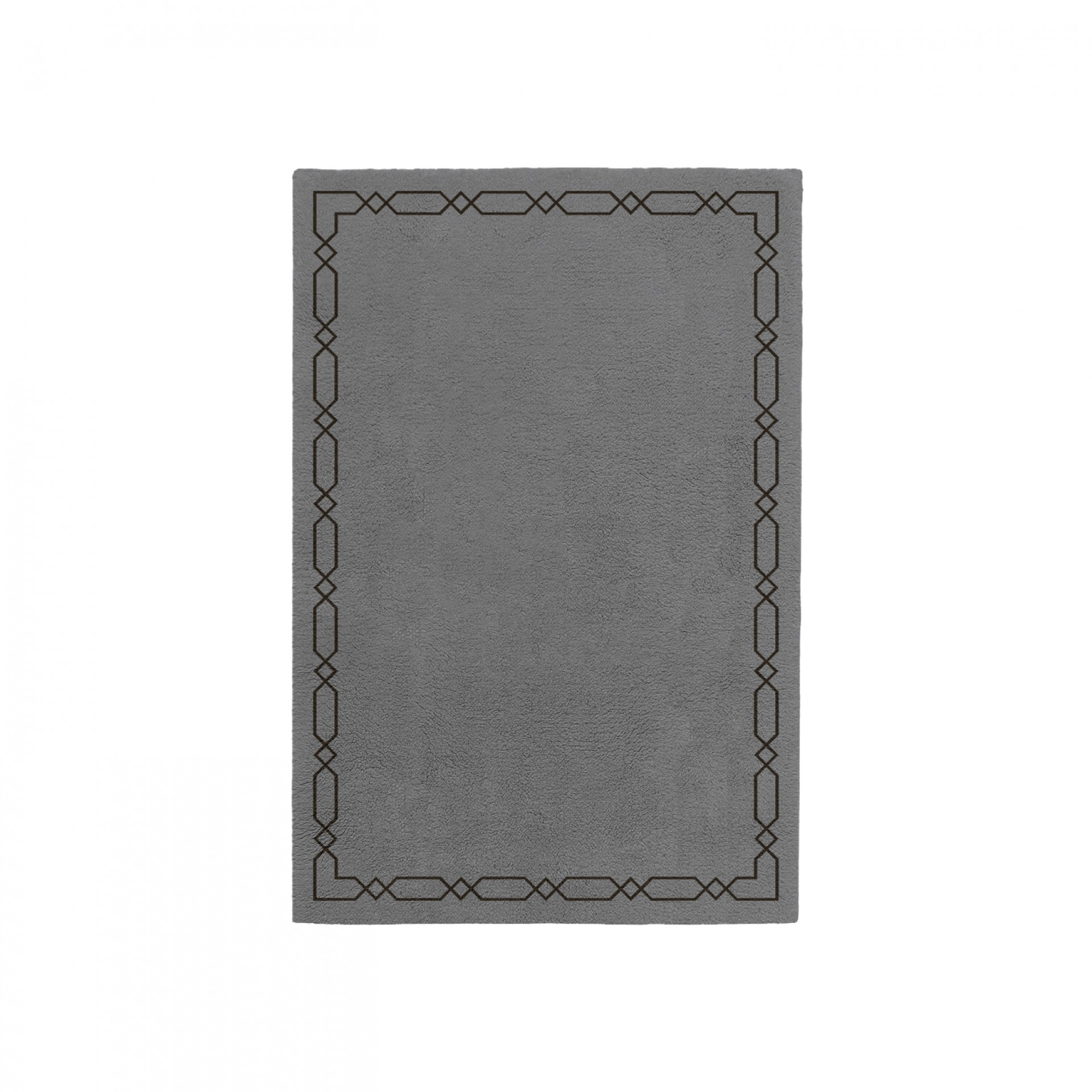 DIAMOND CHARCOAL GRAY AREA RUG