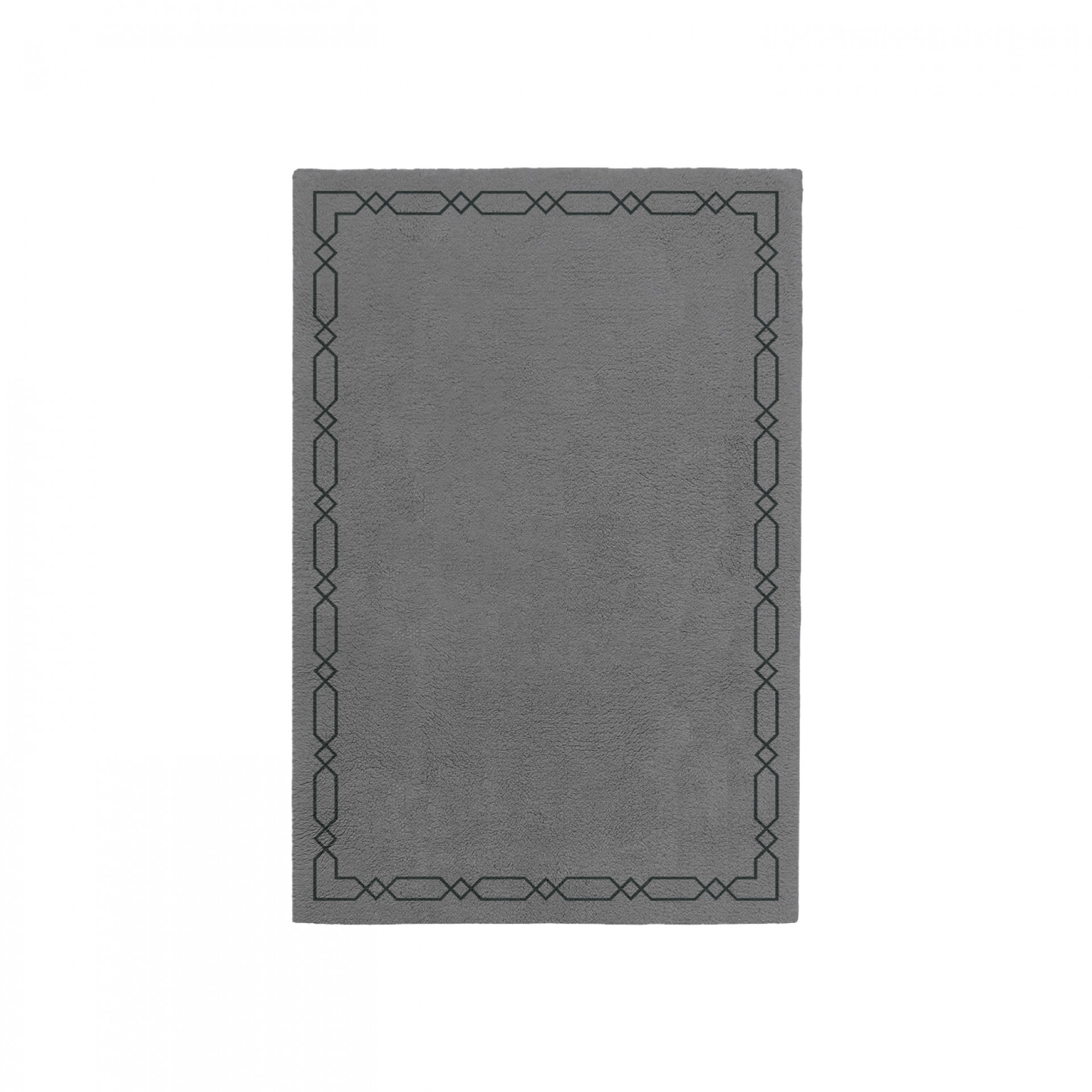 DIAMOND CHARCOAL GRAY AREA RUG