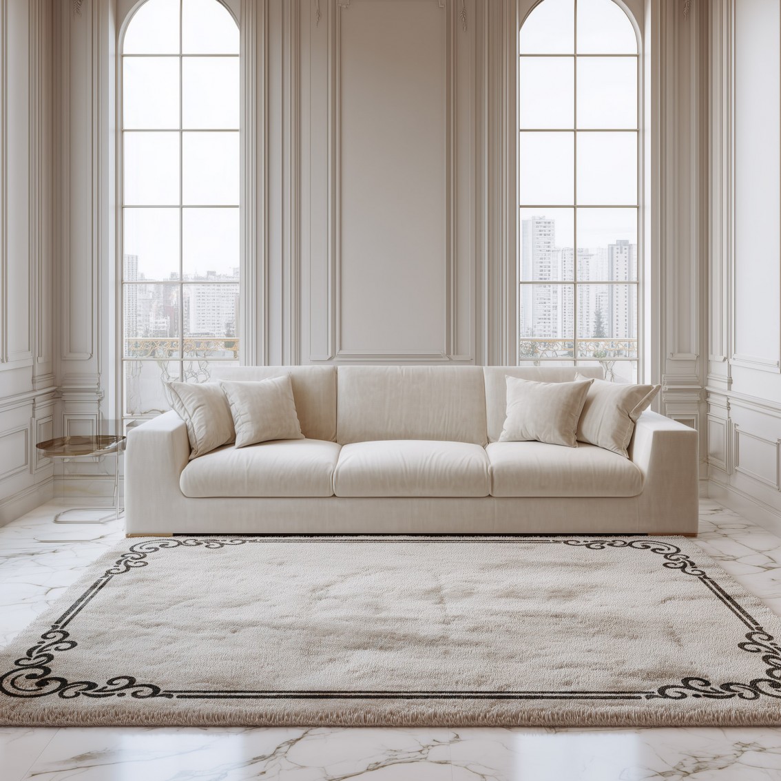 OPULENT CHARCOAL GRAY TAPETE