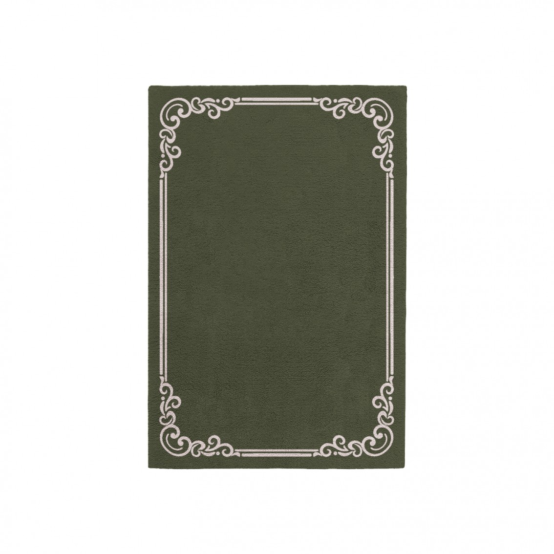 OPULENT EARTH GREEN AREA RUG