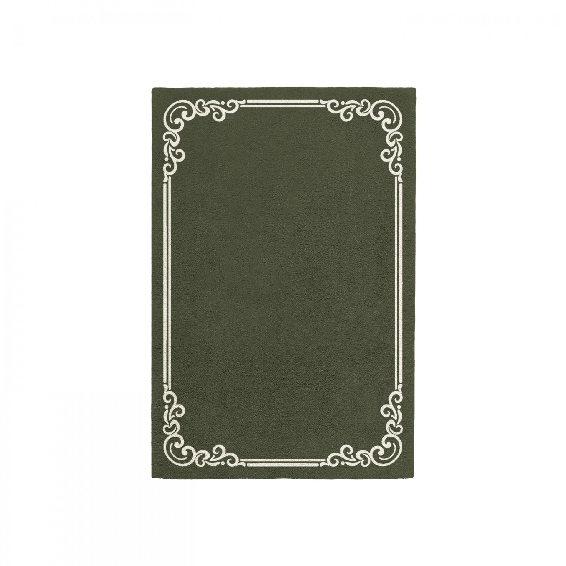 OPULENT EARTH GREEN AREA RUG