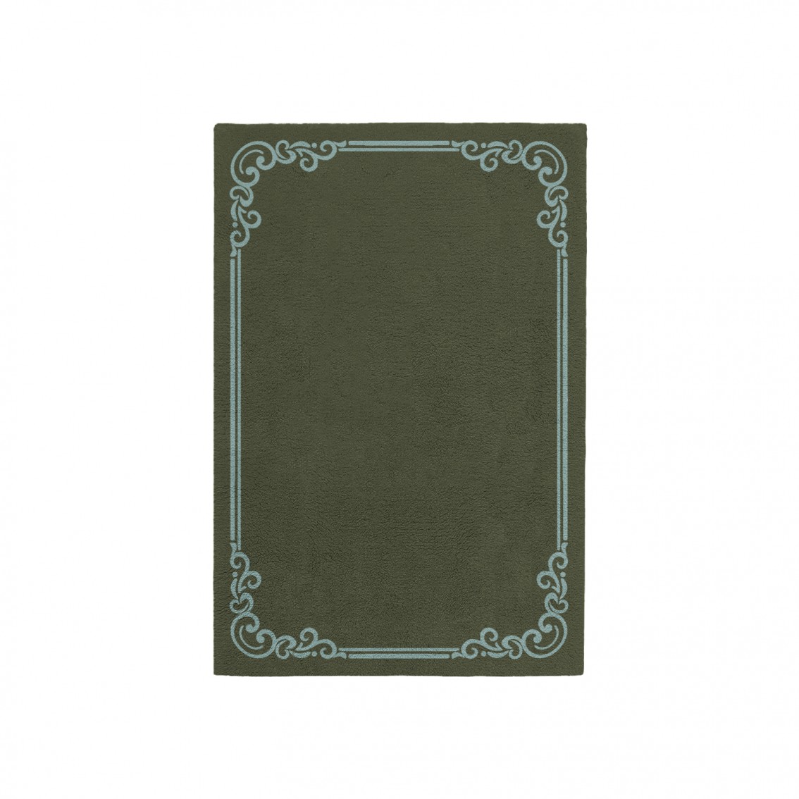 OPULENT EARTH GREEN AREA RUG