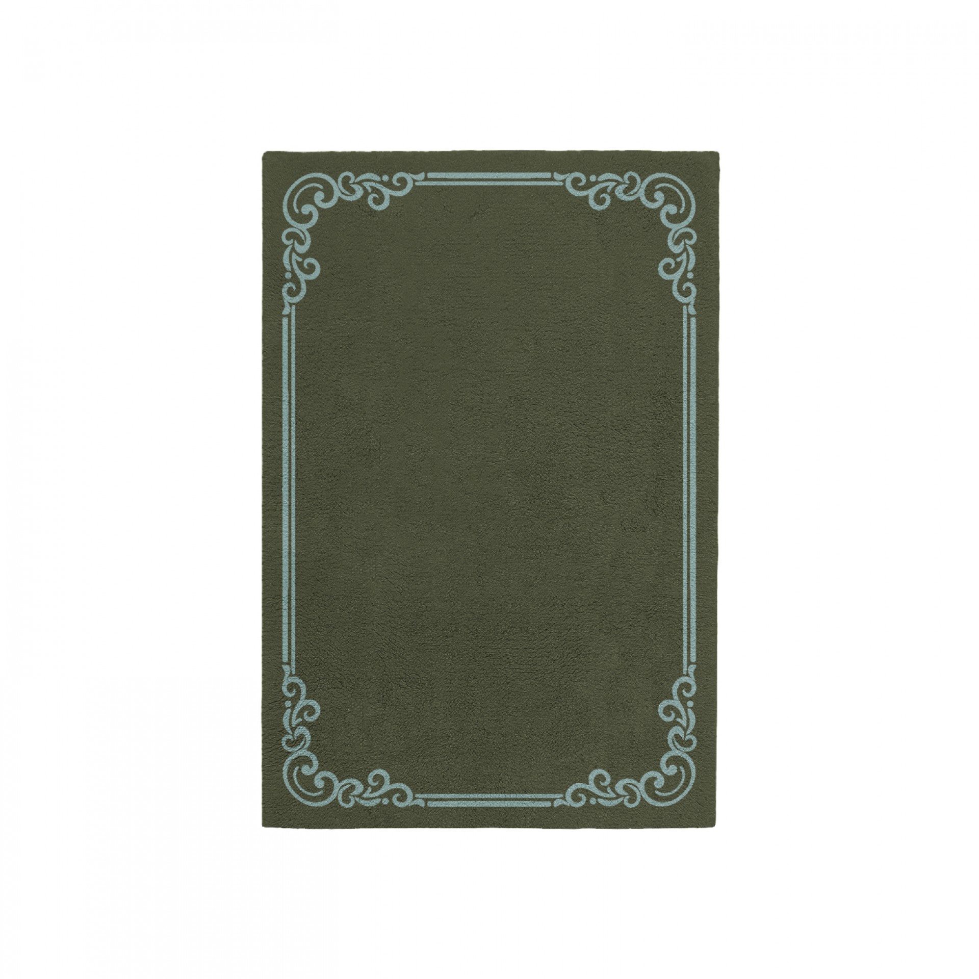 OPULENT EARTH GREEN AREA RUG