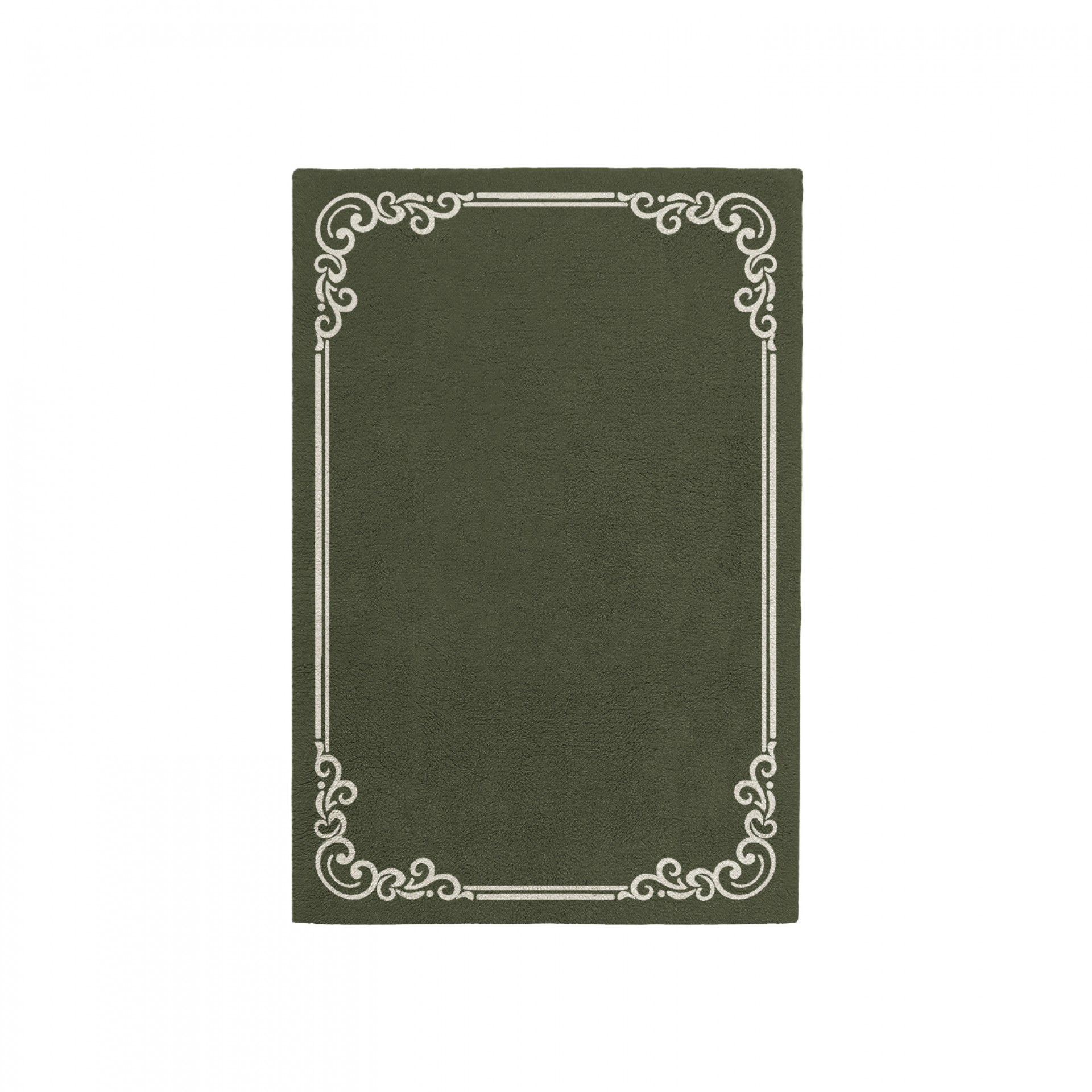 OPULENT EARTH GREEN AREA RUG