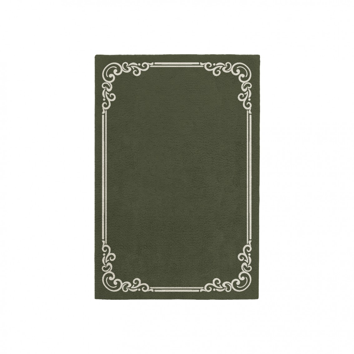 OPULENT EARTH GREEN AREA RUG