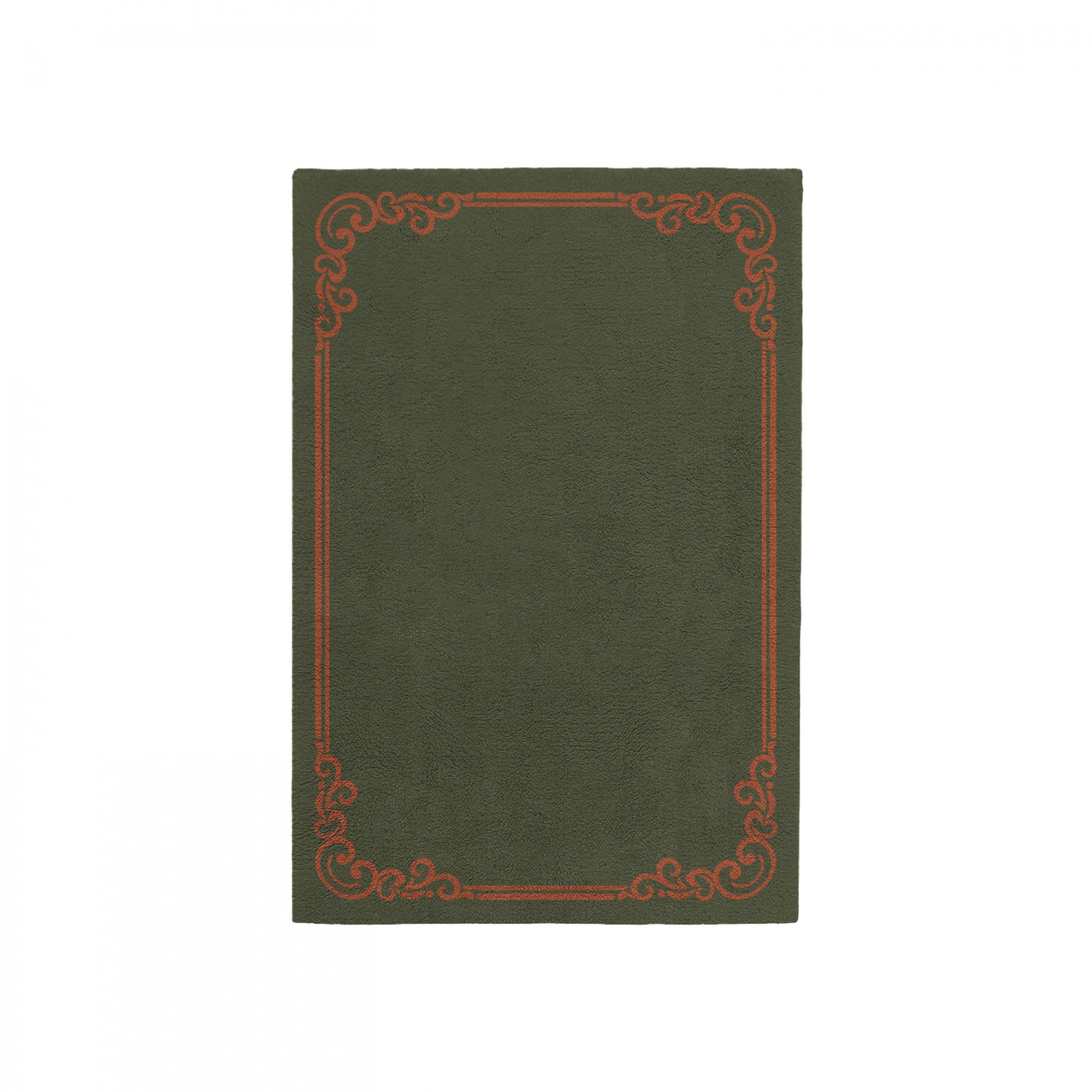 OPULENT EARTH GREEN AREA RUG
