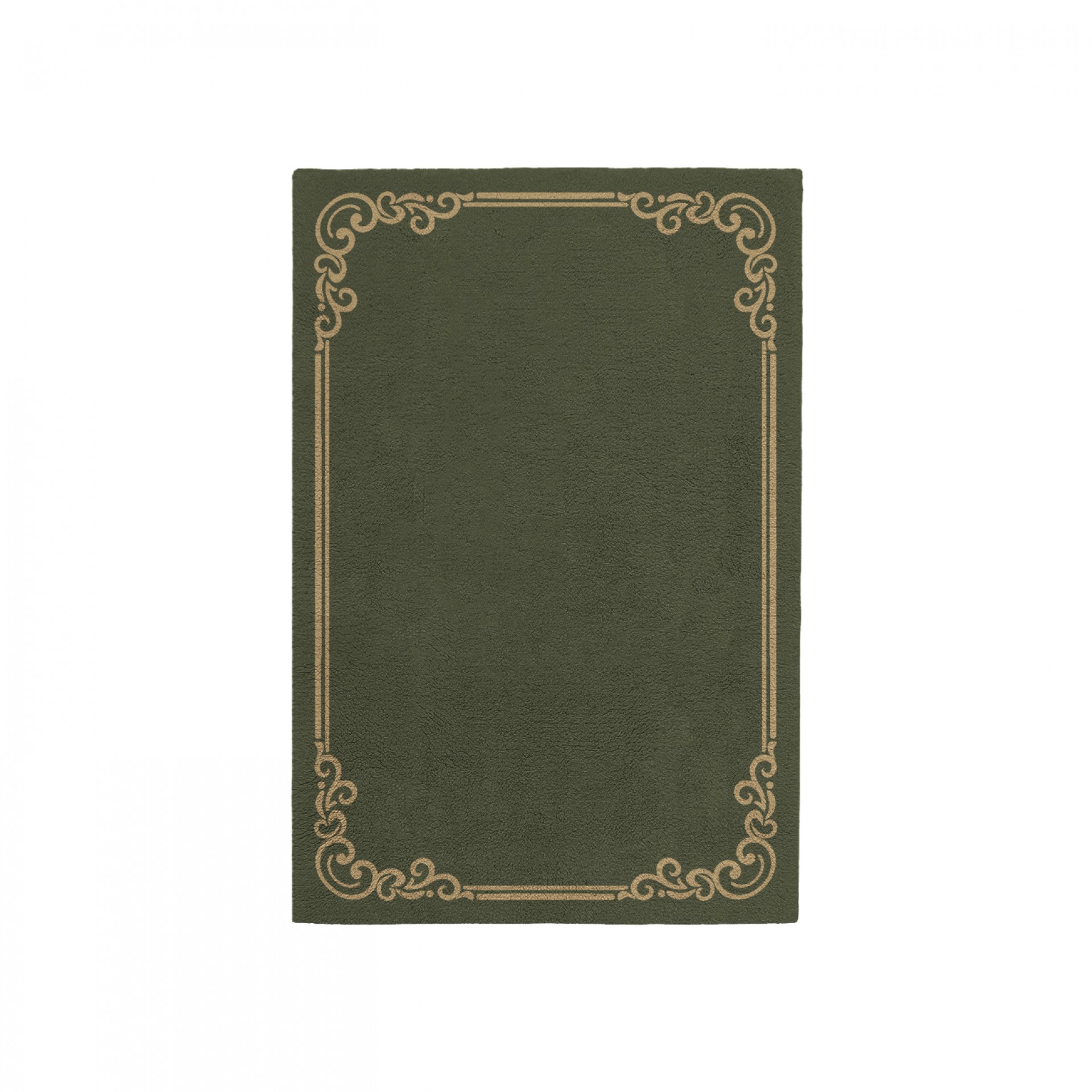 OPULENT EARTH GREEN AREA RUG