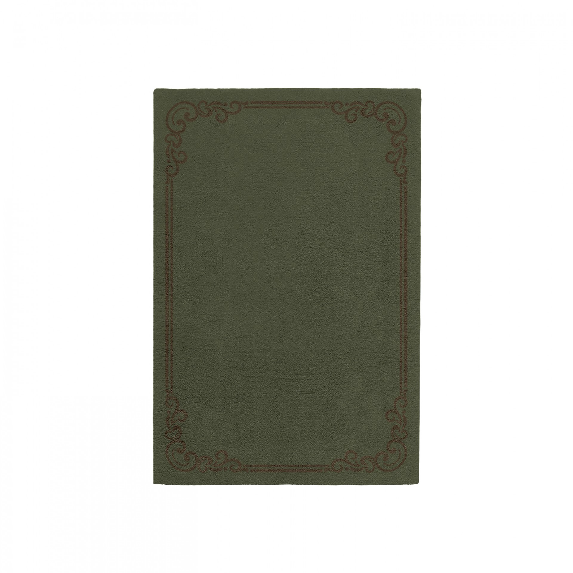 OPULENT EARTH GREEN AREA RUG