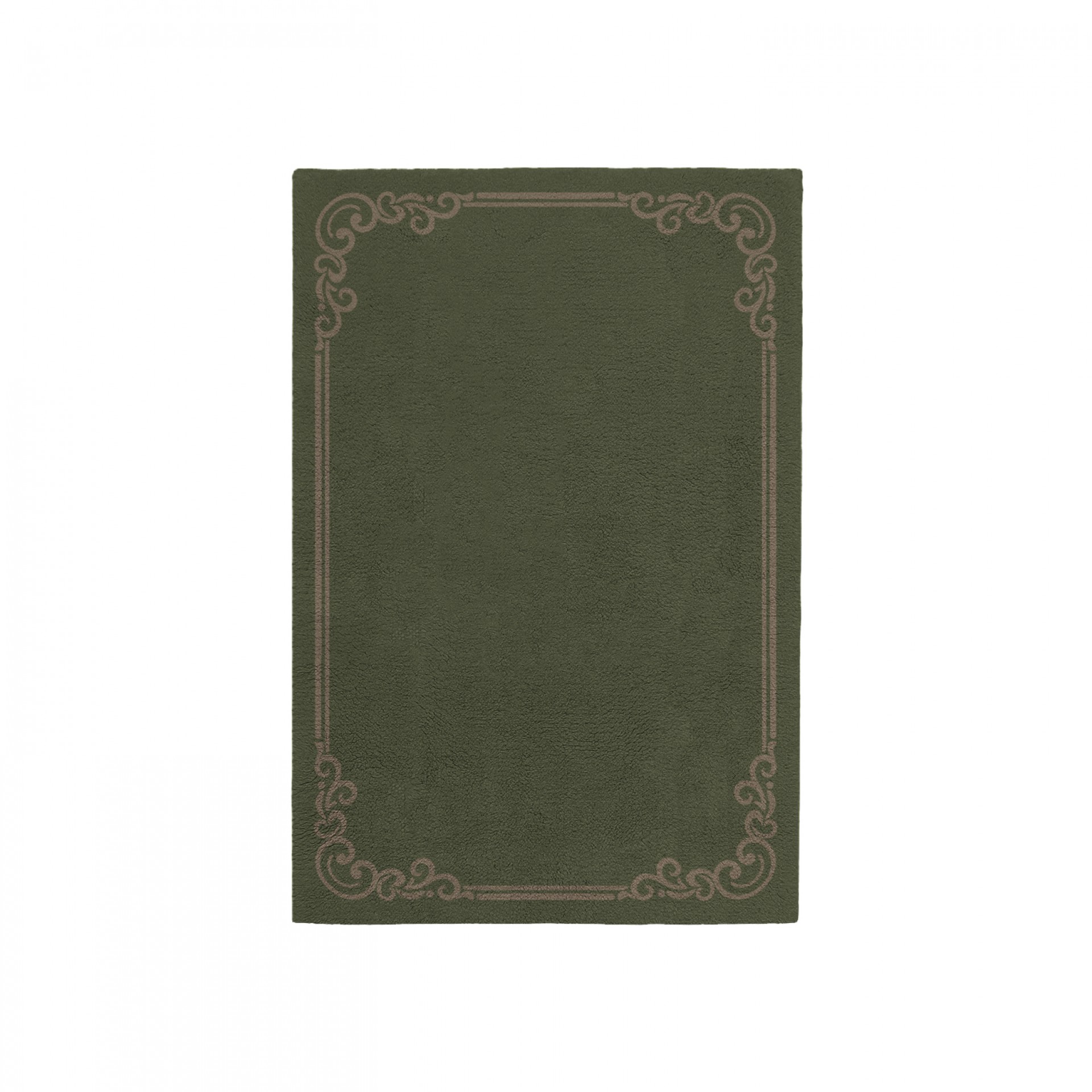 OPULENT EARTH GREEN AREA RUG