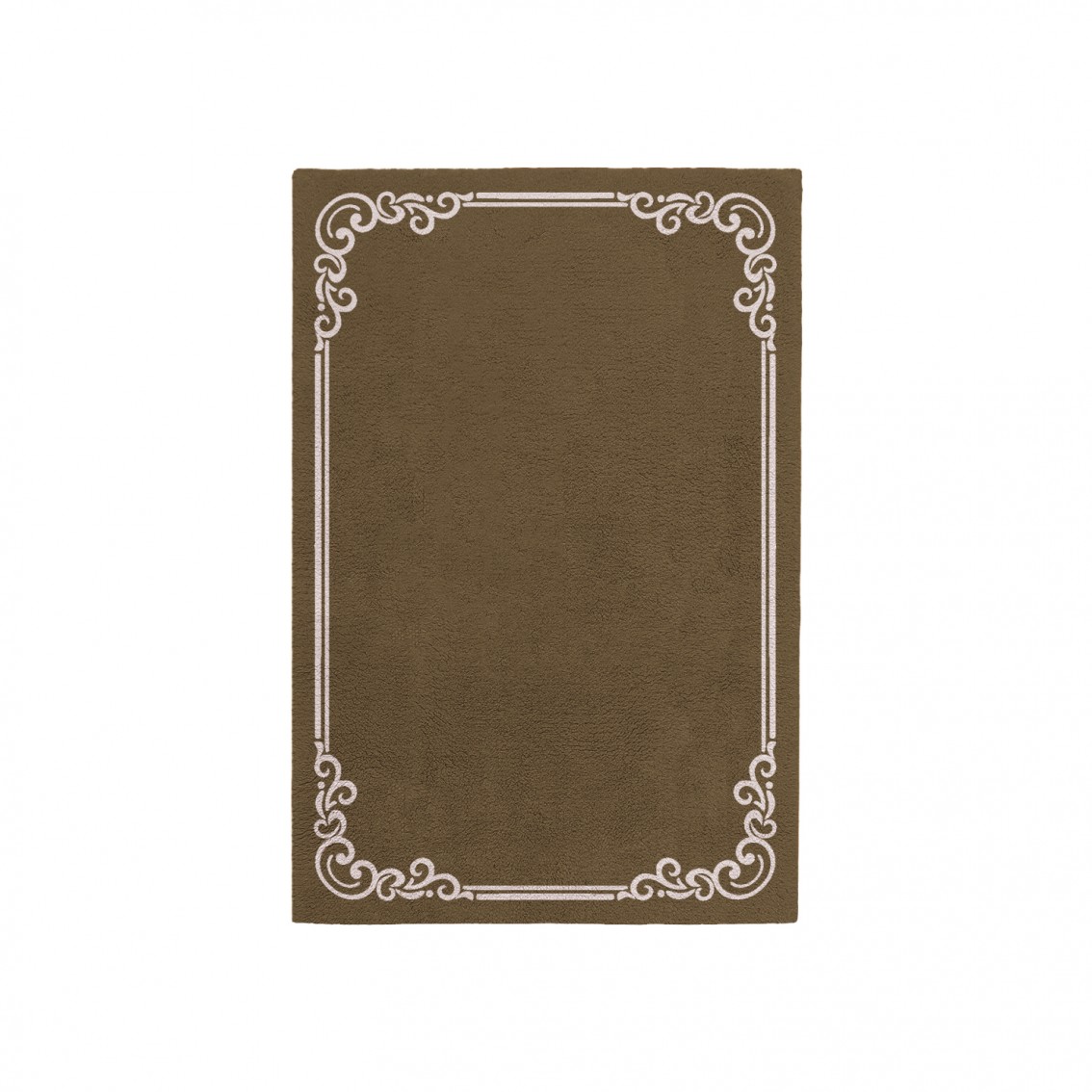 OPULENT EARTH BROWN AREA RUG