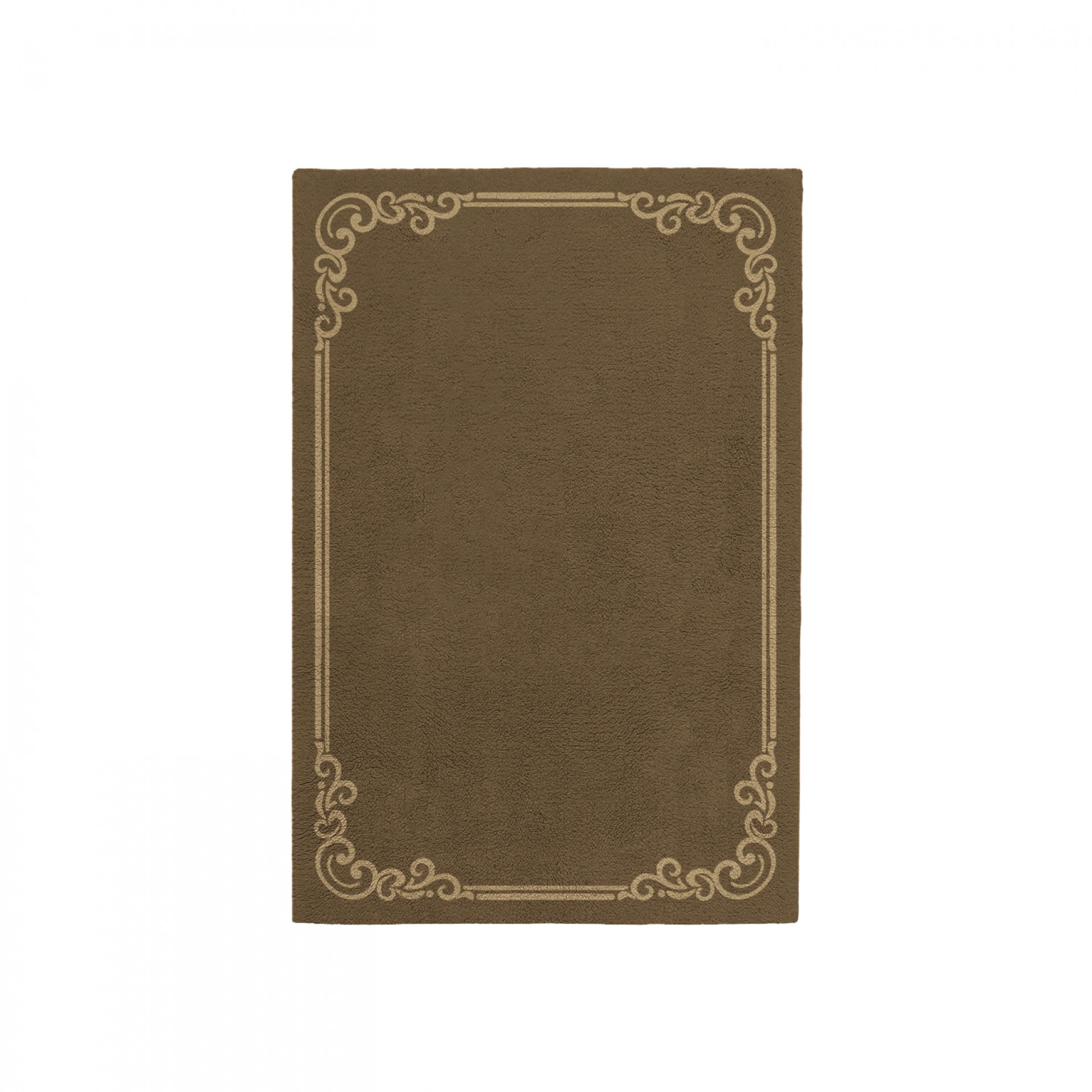 OPULENT EARTH BROWN AREA RUG
