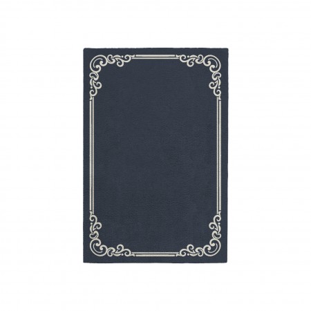 OPULENT SLATE BLUE AREA RUG