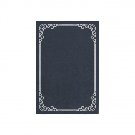 OPULENT SLATE BLUE AREA RUG