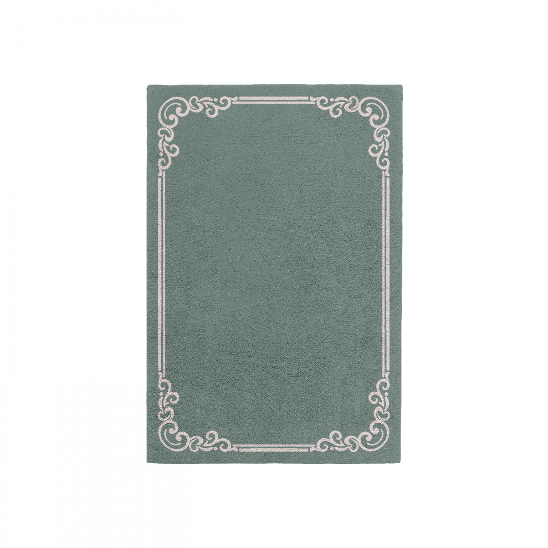 OPULENT CARIBBEAN GREEN AREA RUG