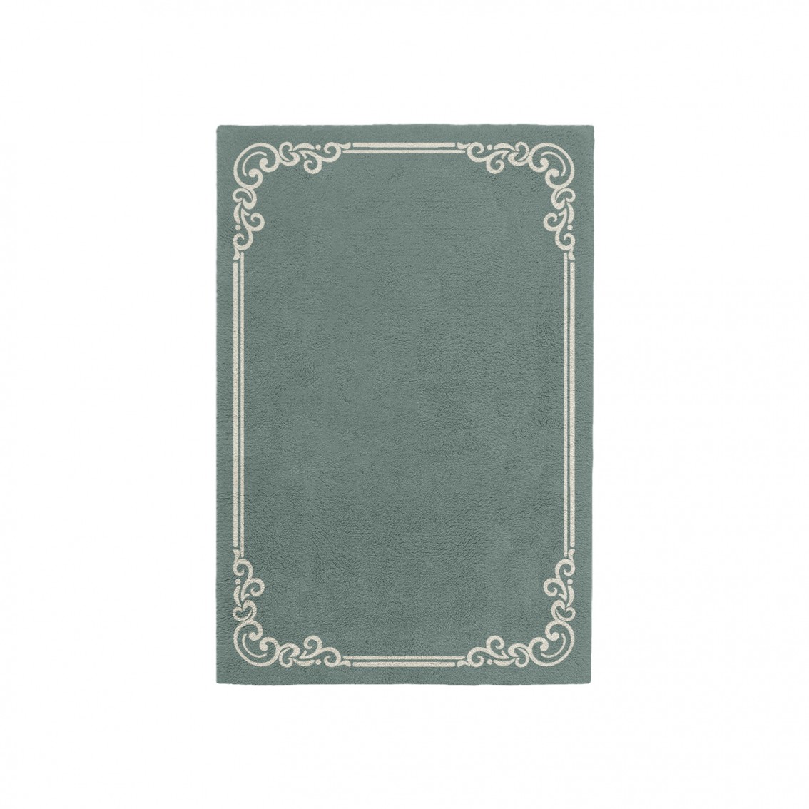 OPULENT CARIBBEAN GREEN AREA RUG