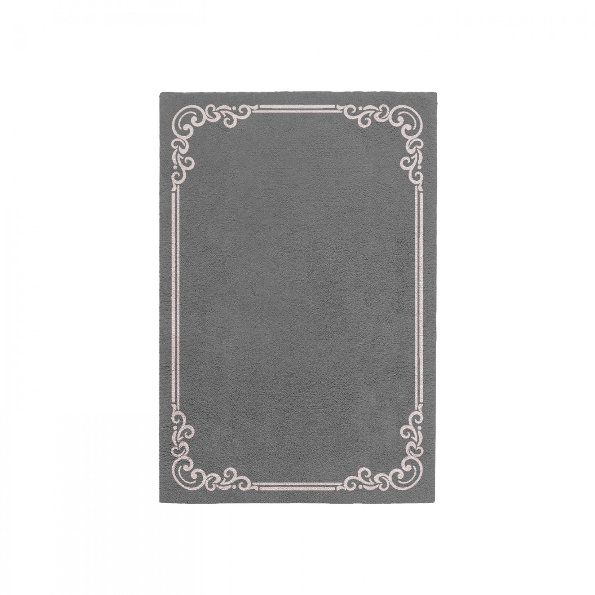 OPULENT CHARCOAL GRAY AREA RUG