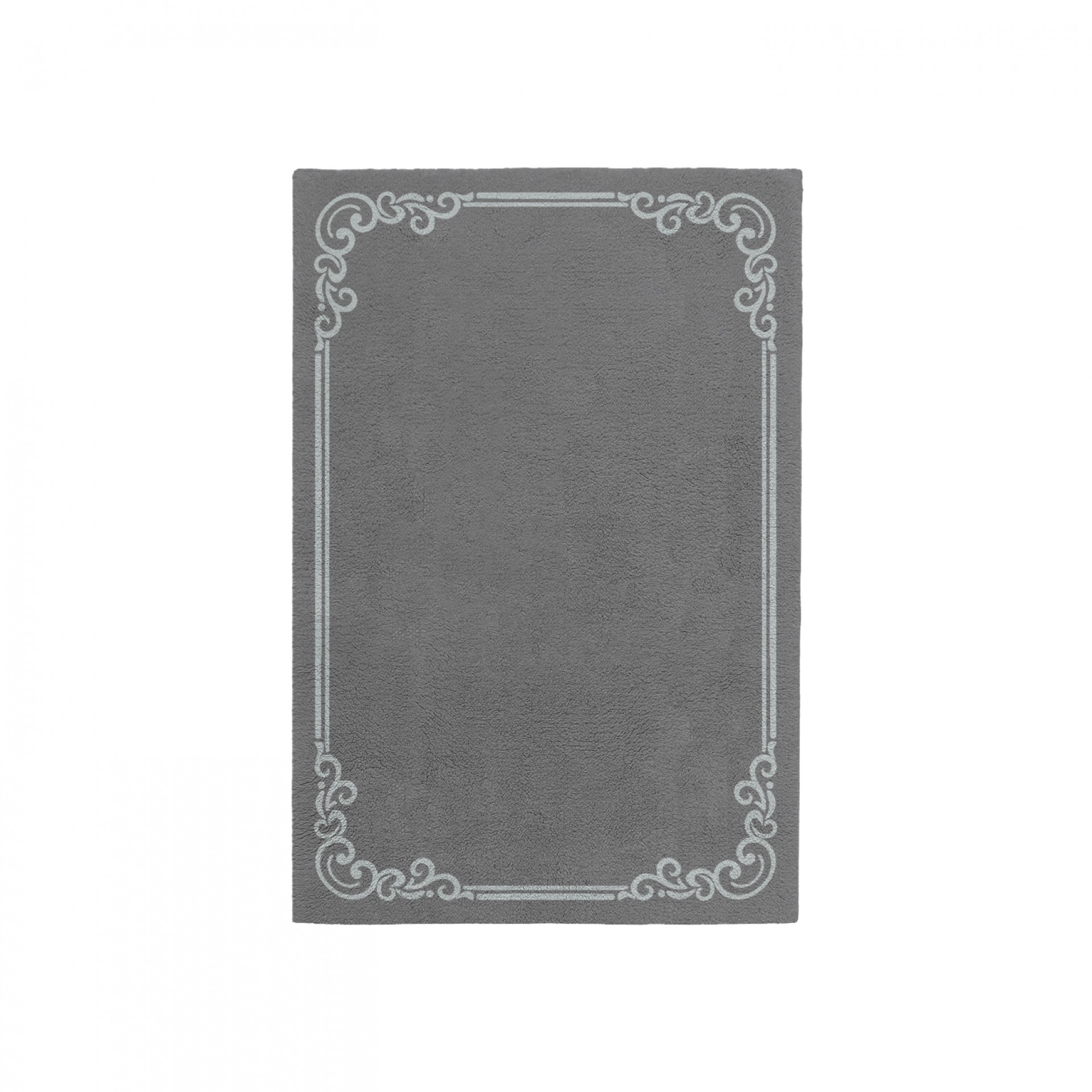 OPULENT CHARCOAL GRAY AREA RUG
