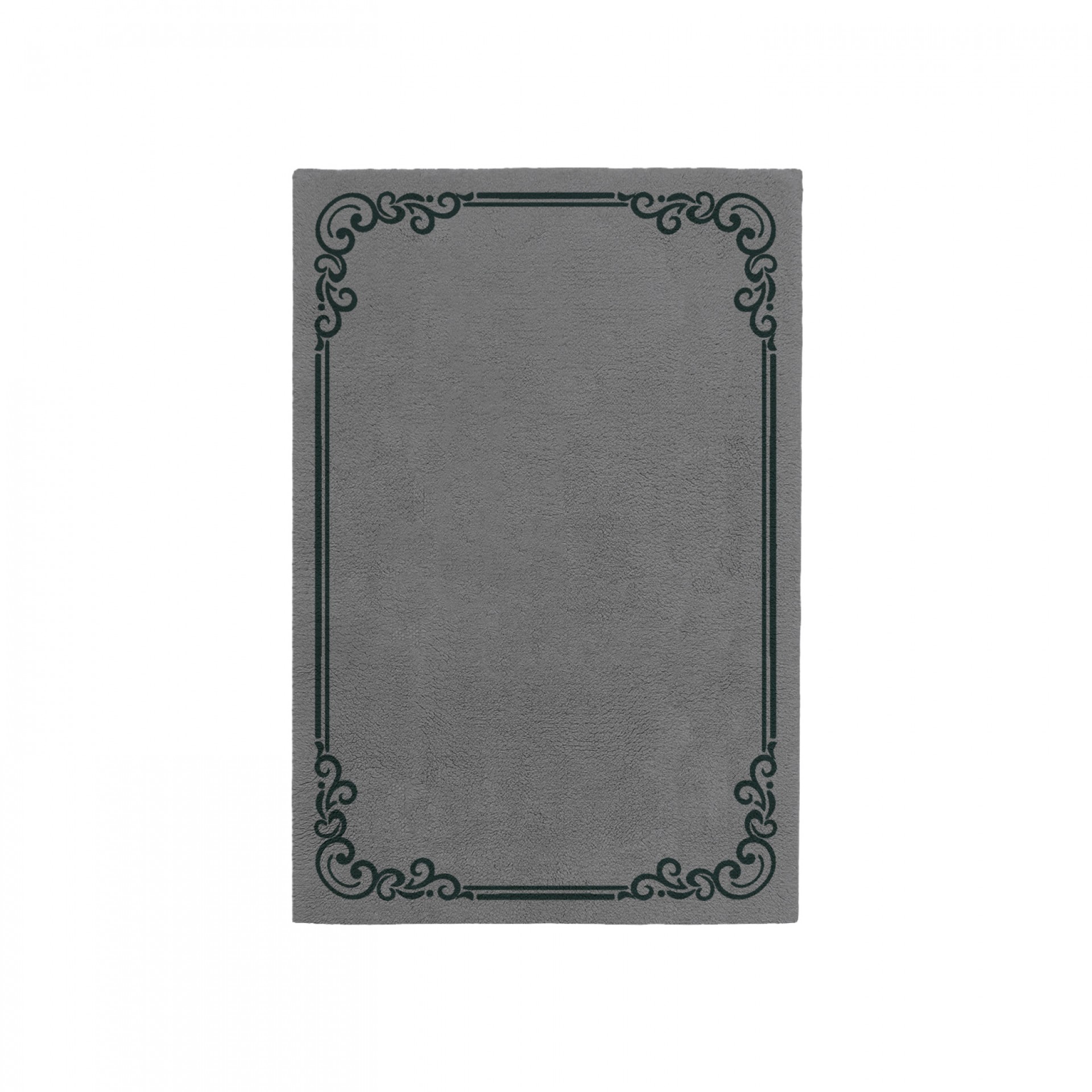 OPULENT CHARCOAL GRAY AREA RUG
