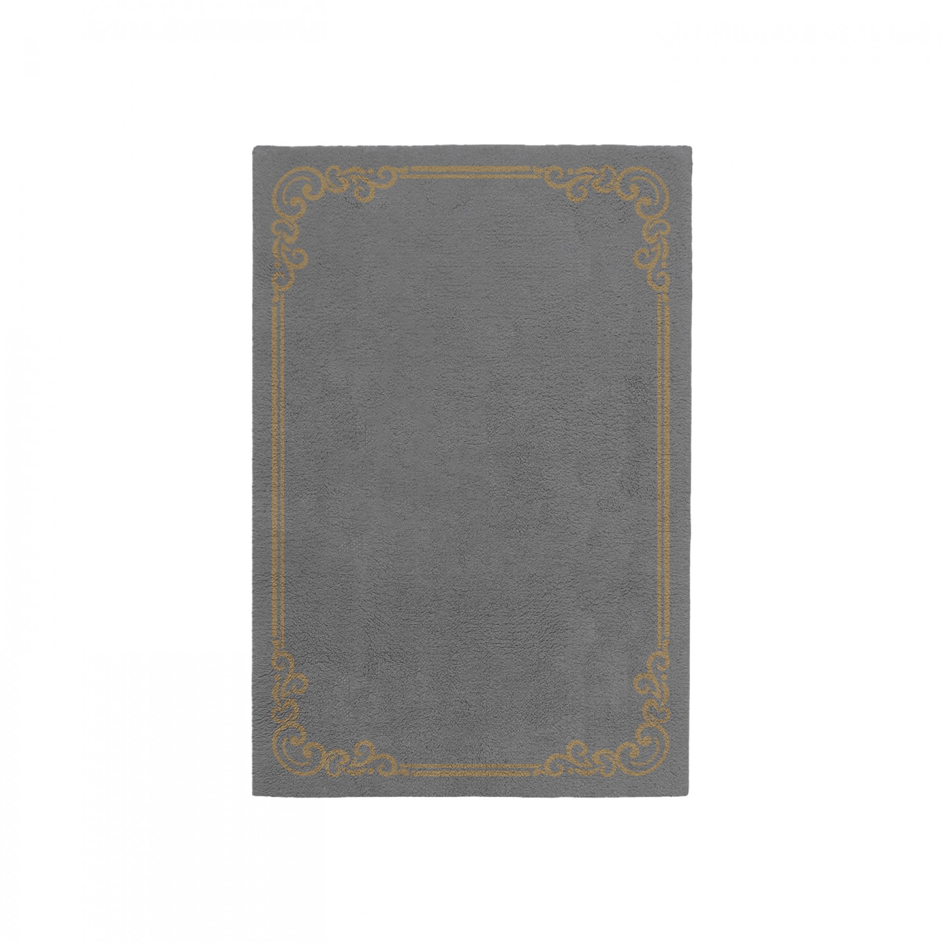 OPULENT CHARCOAL GRAY AREA RUG