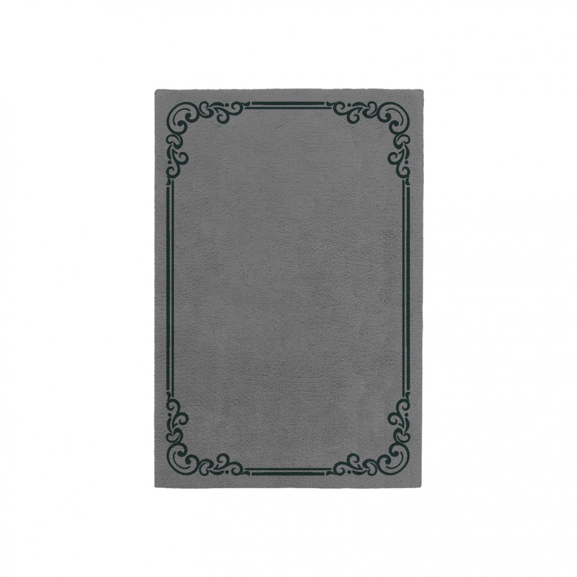 OPULENT CHARCOAL GRAY AREA RUG