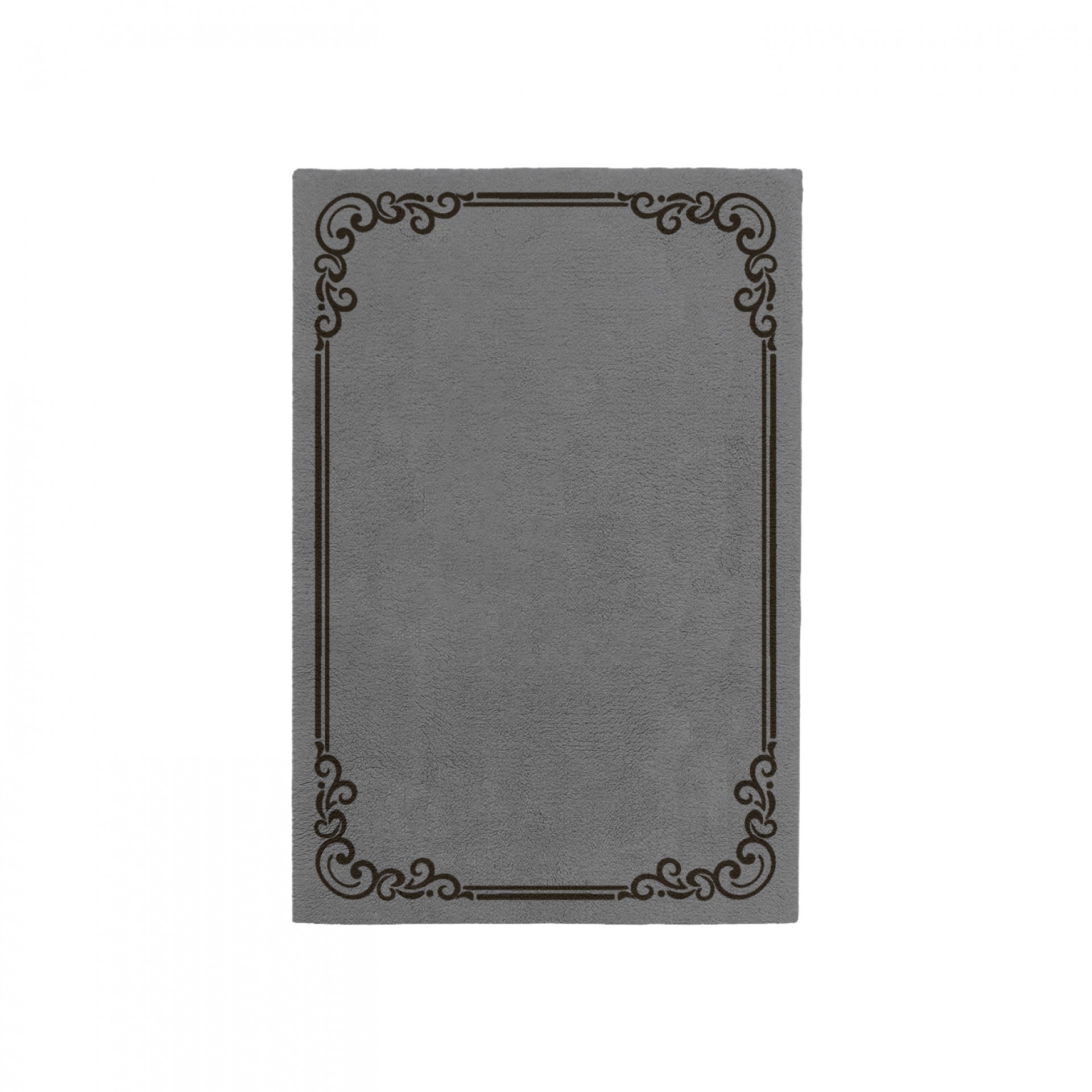 OPULENT CHARCOAL GRAY AREA RUG