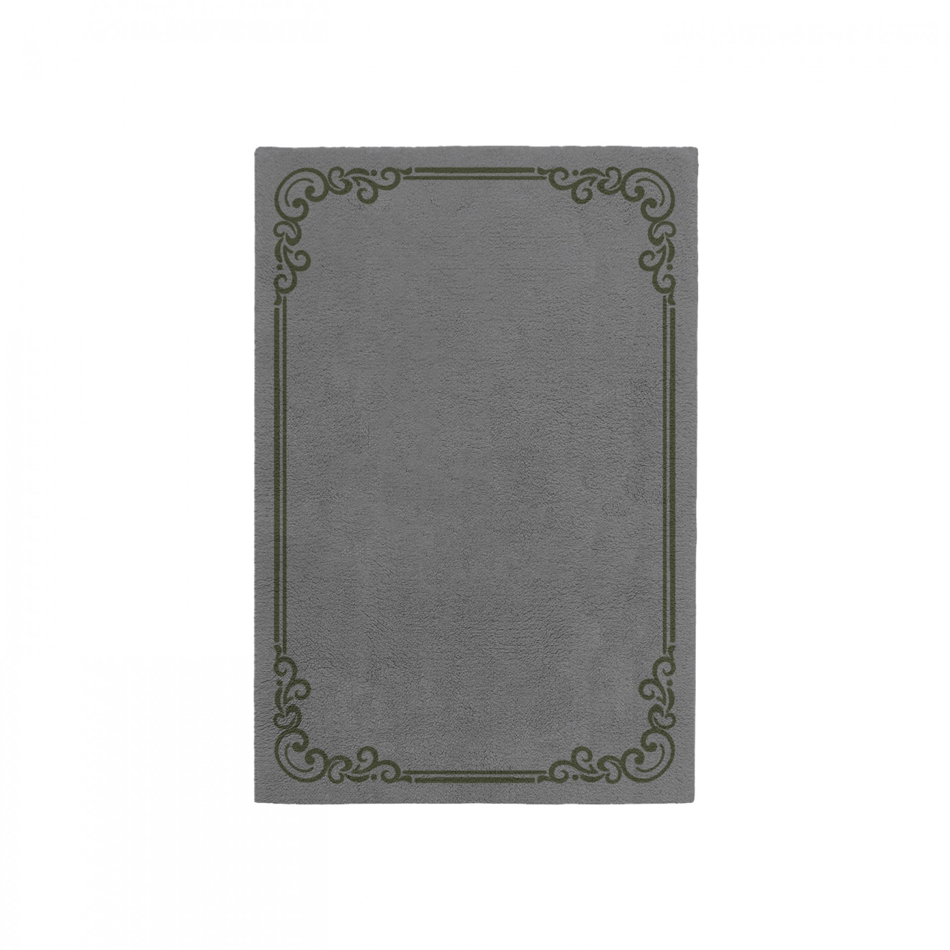OPULENT CHARCOAL GRAY AREA RUG