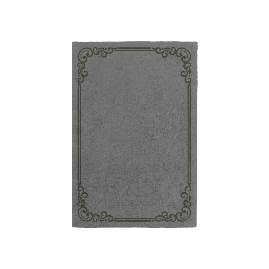 OPULENT CHARCOAL GRAY AREA RUG