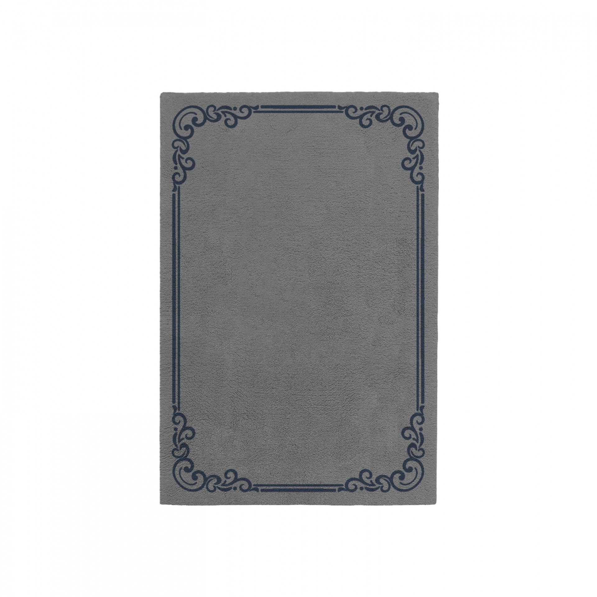 OPULENT CHARCOAL GRAY AREA RUG