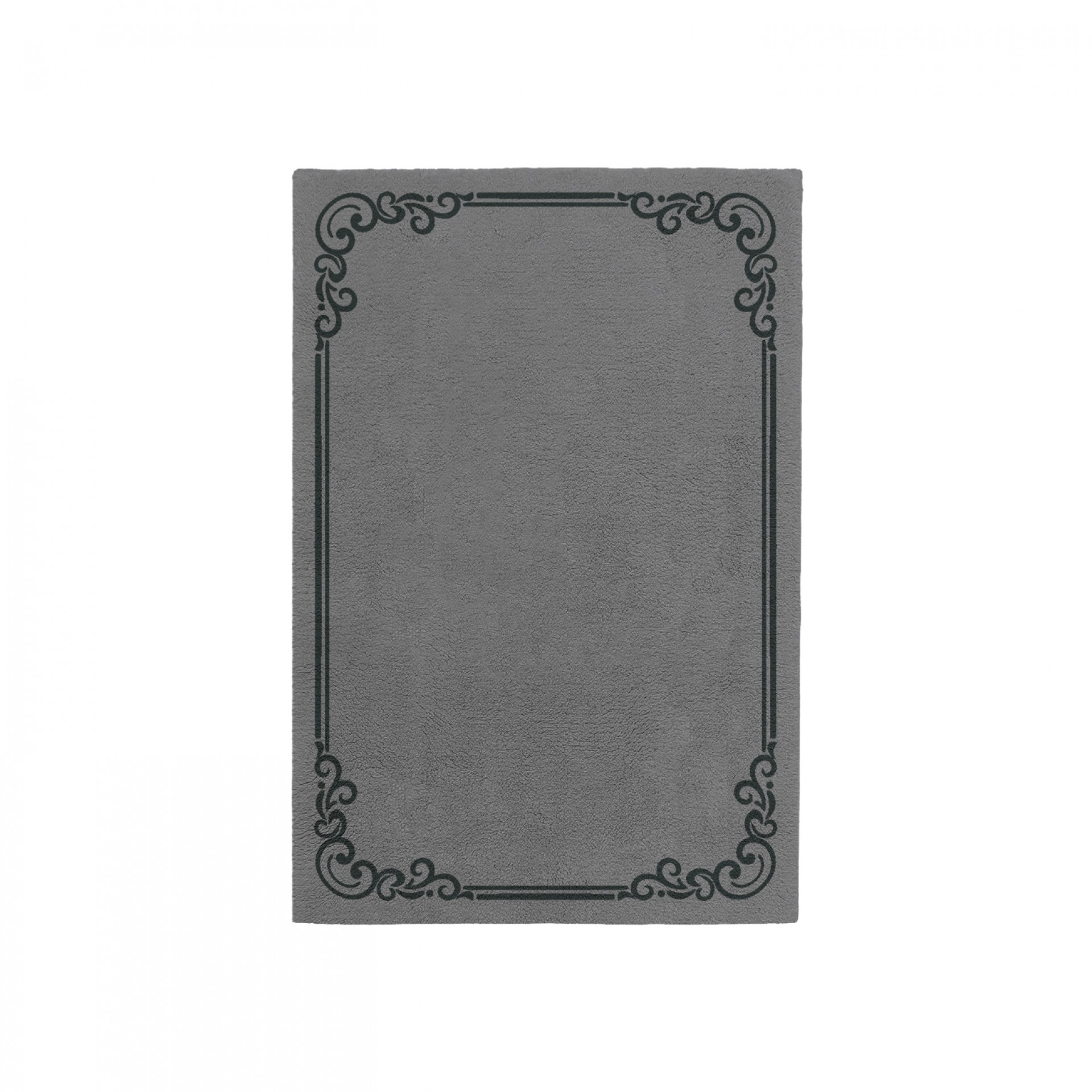 OPULENT CHARCOAL GRAY AREA RUG