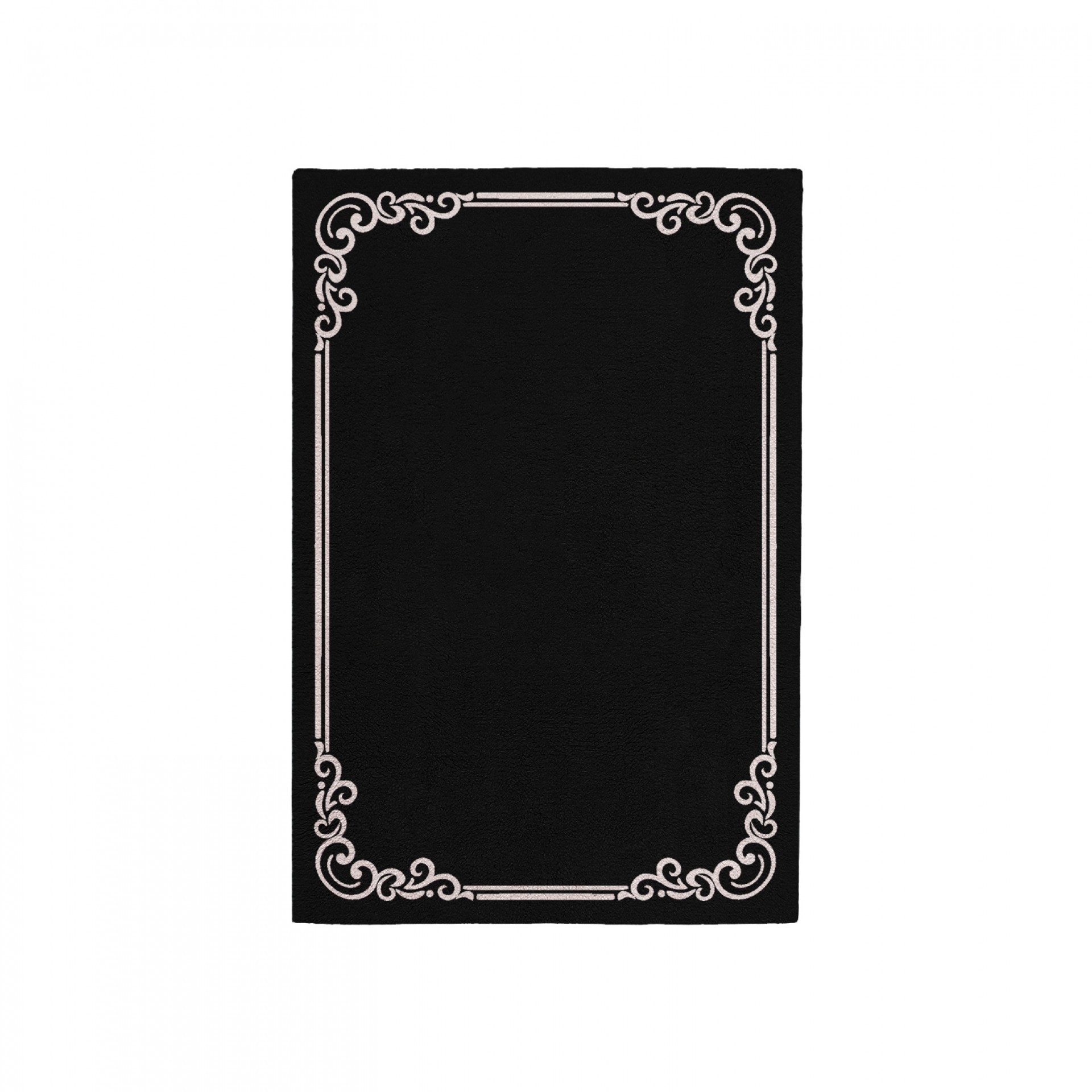 OPULENT BLACK AREA RUG