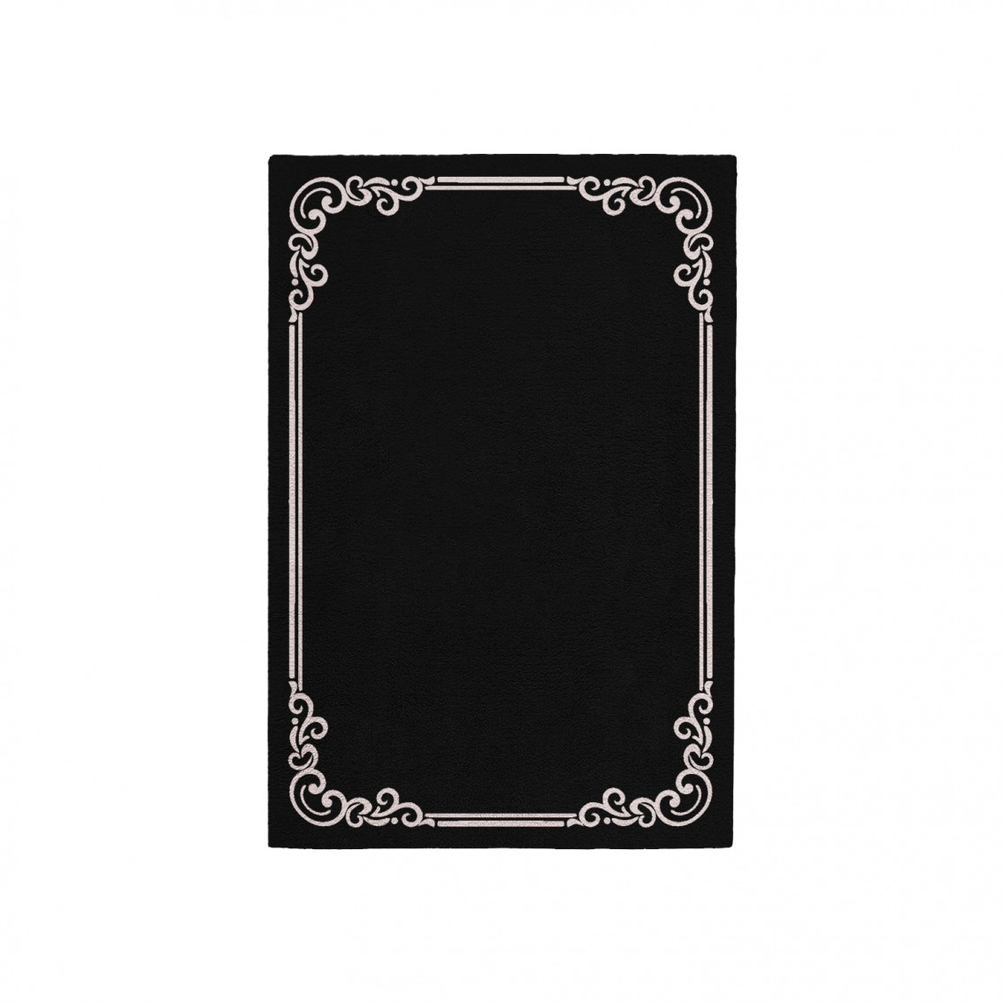 OPULENT BLACK AREA RUG OPULENT BLACK AREA RUG