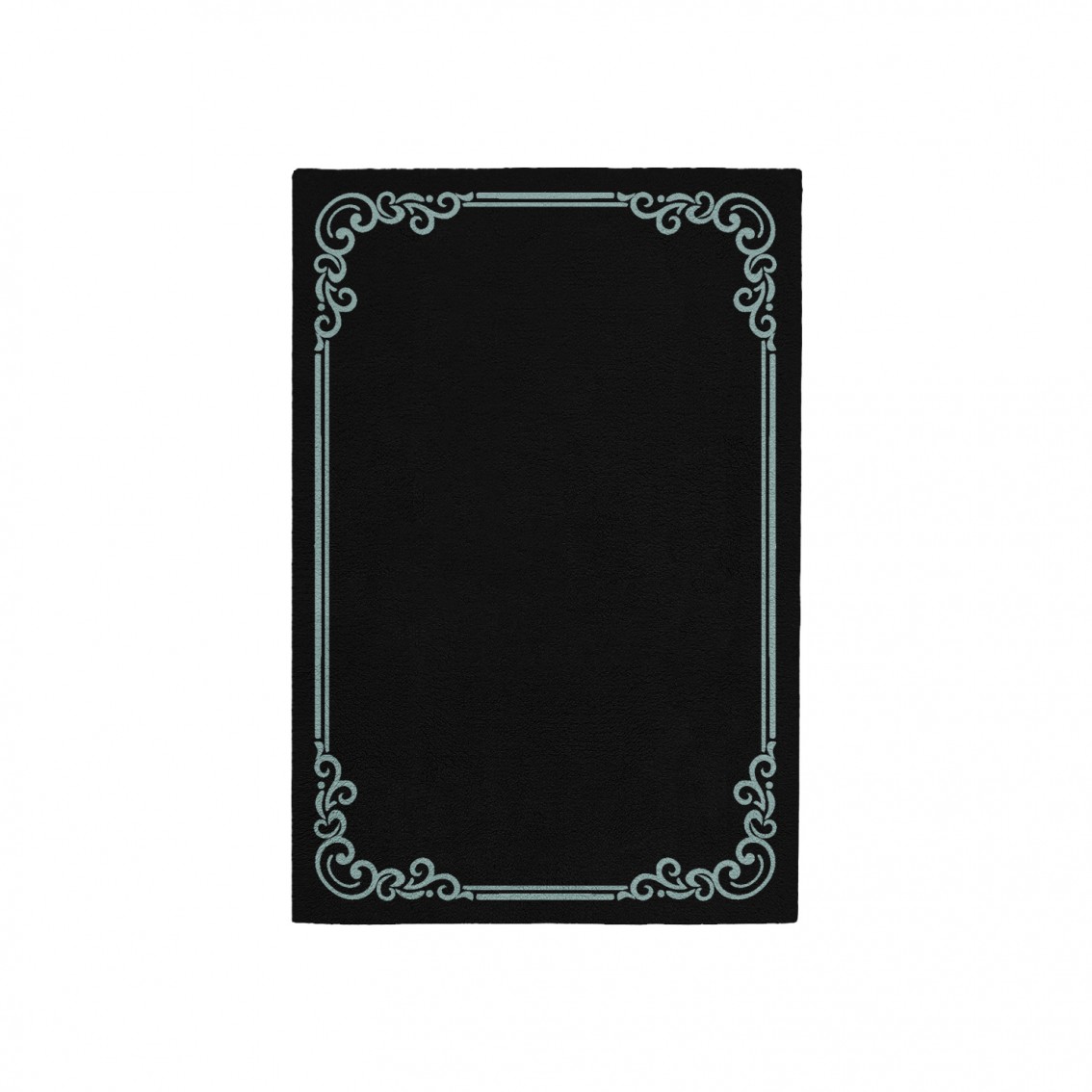 OPULENT BLACK AREA RUG