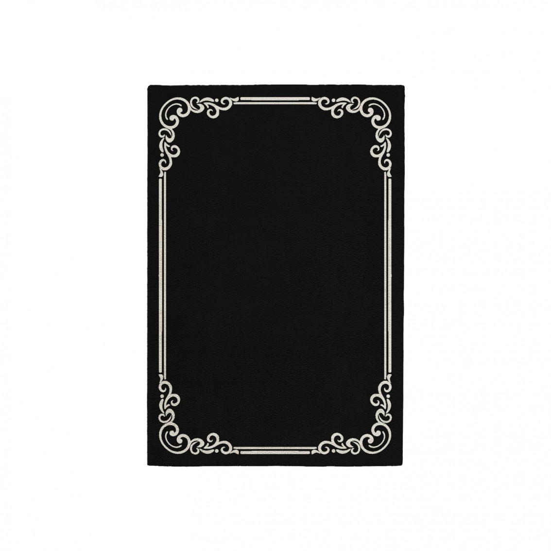 OPULENT BLACK AREA RUG OPULENT BLACK AREA RUG