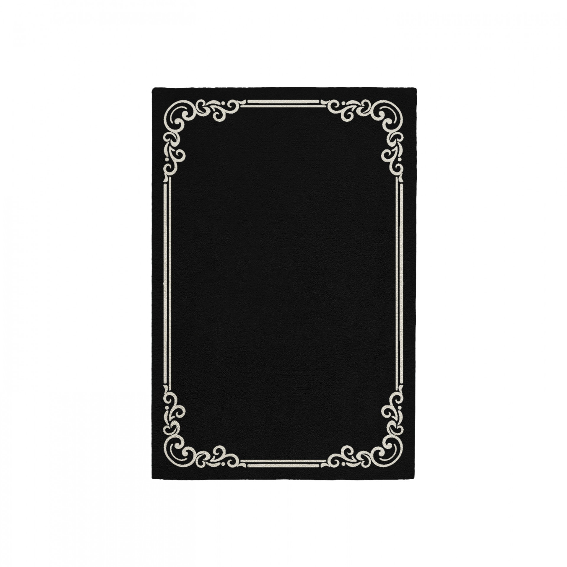 OPULENT BLACK AREA RUG