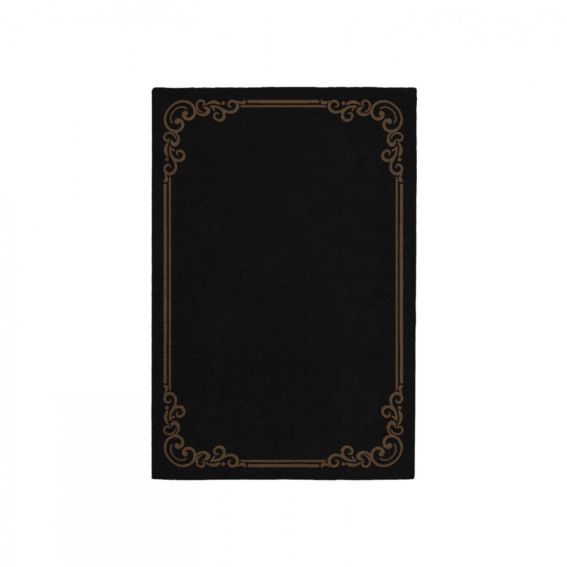 OPULENT BLACK AREA RUG