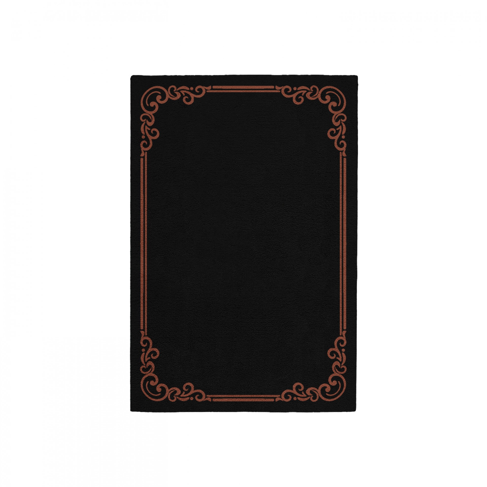 OPULENT BLACK AREA RUG